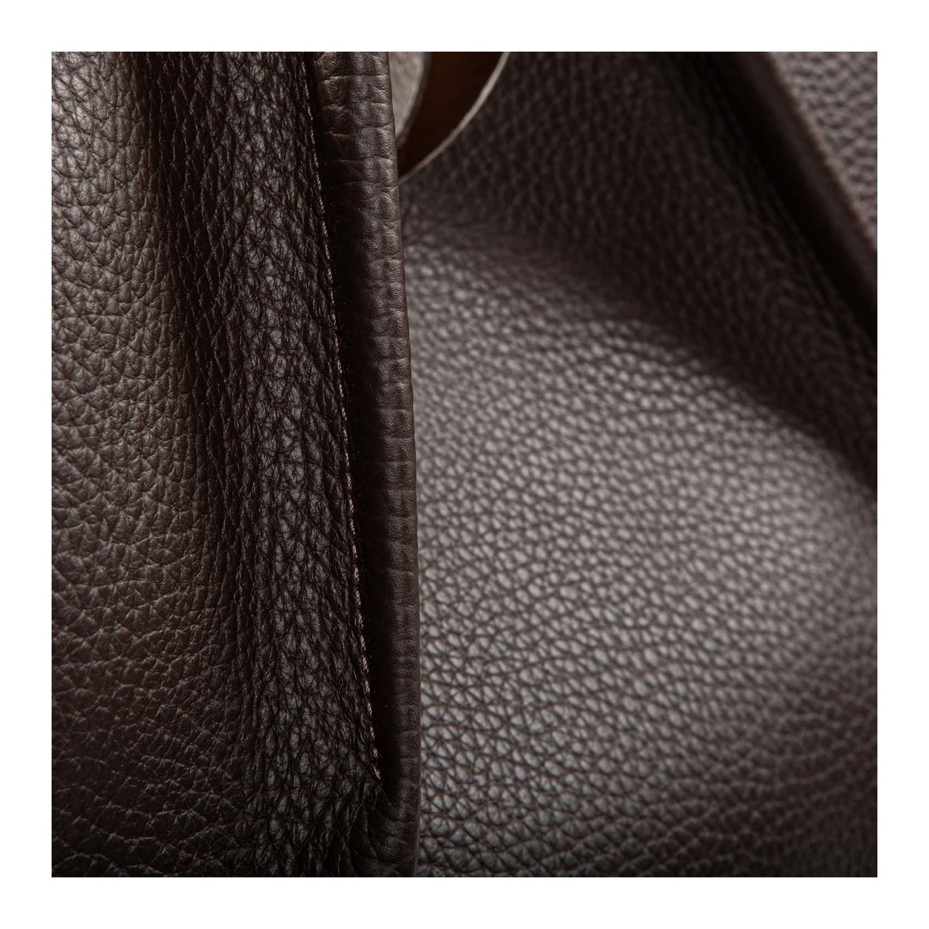 shopper DUA large espresso pelle marrone