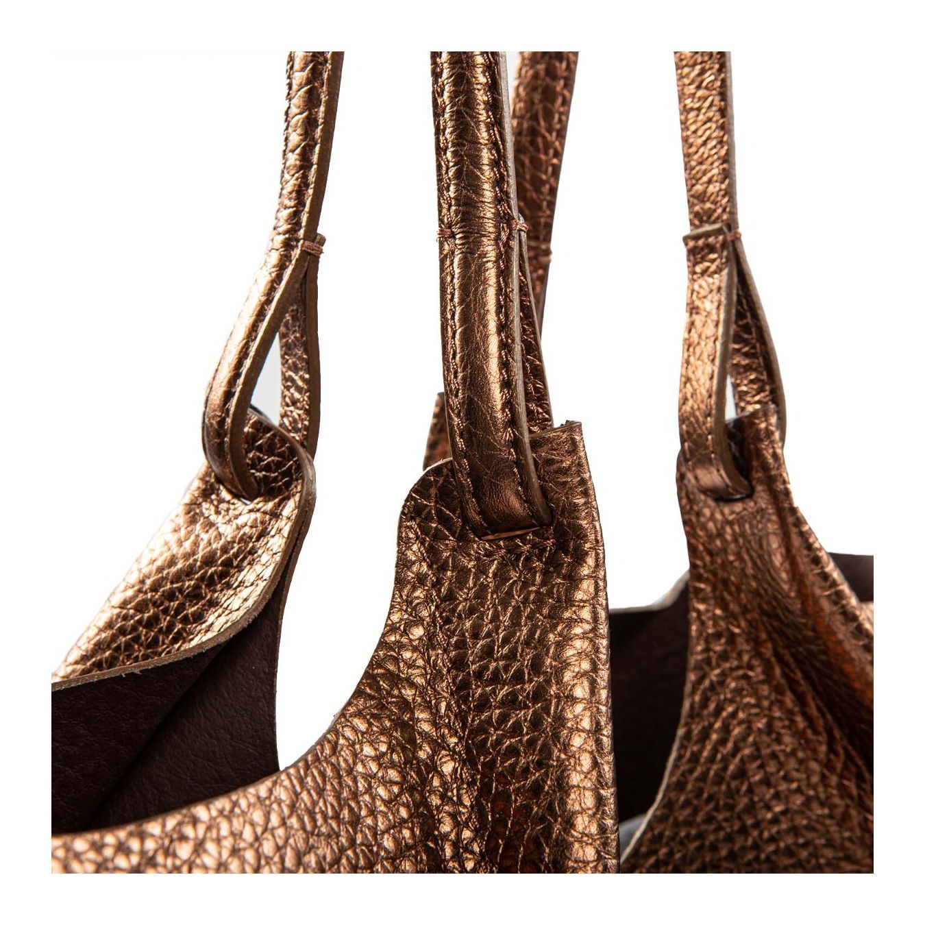 shopper DUA large mattone manici