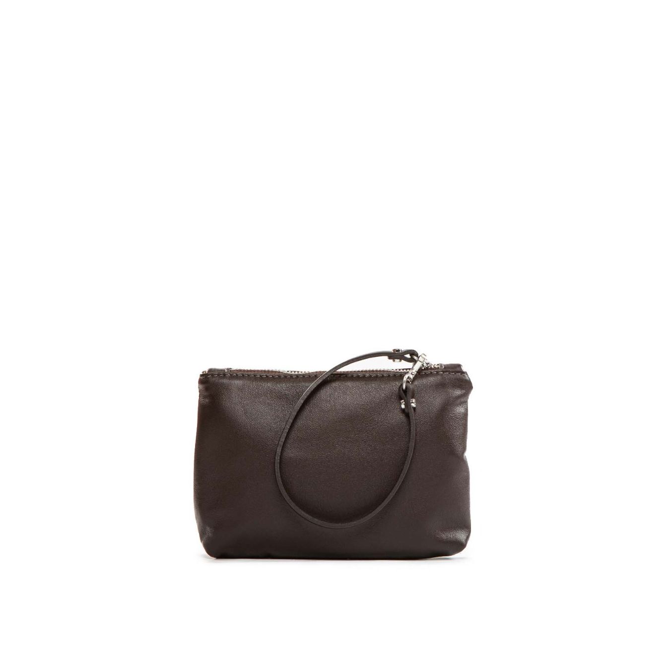 shopper DUA media camoscio moka pochette