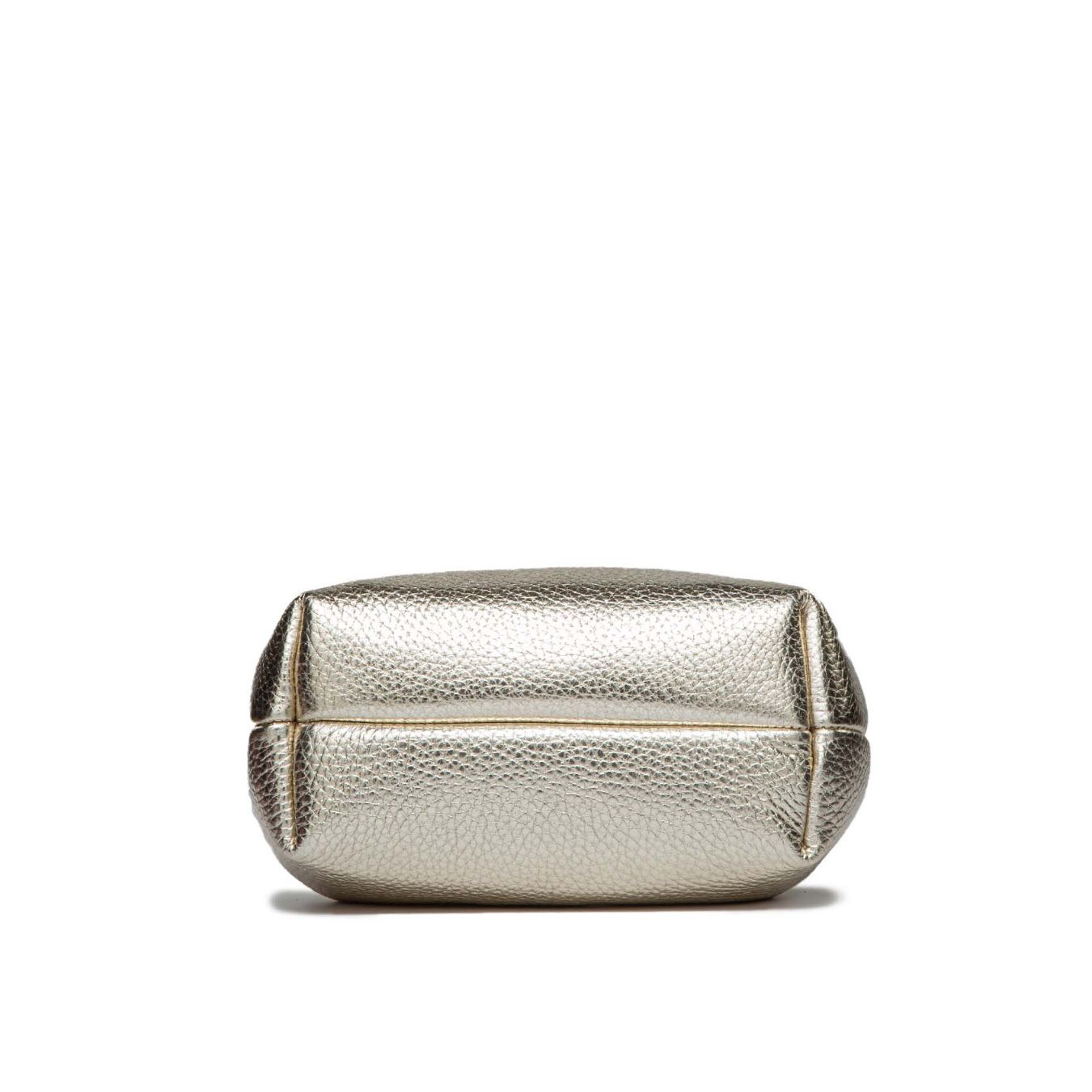 shopper DUA media in pelle light gold
