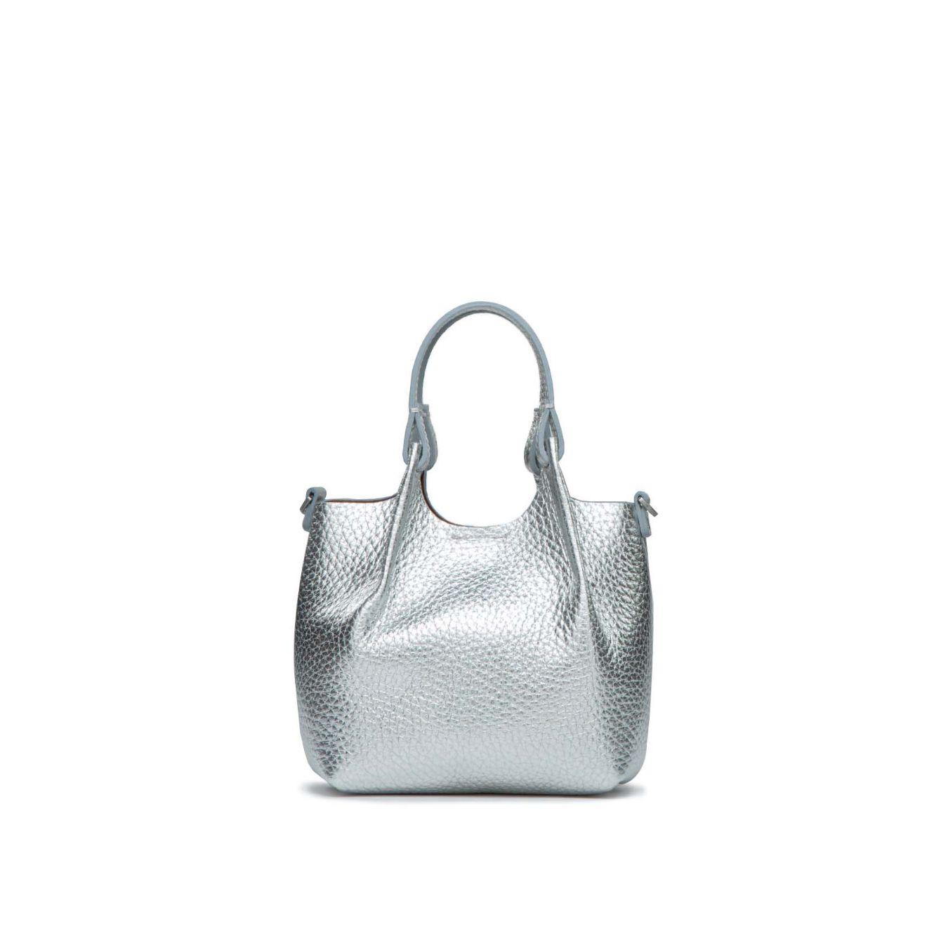 shopper DUA mini in argento 