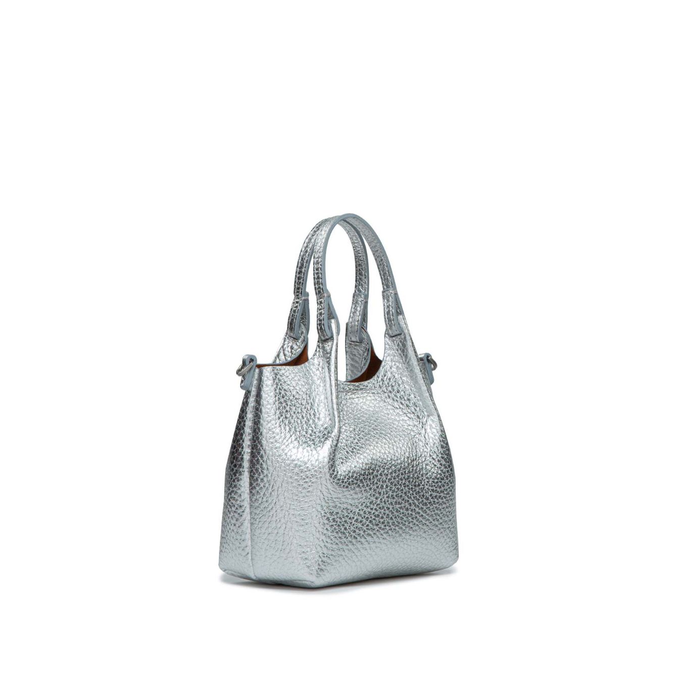 shopper DUA mini in argento 