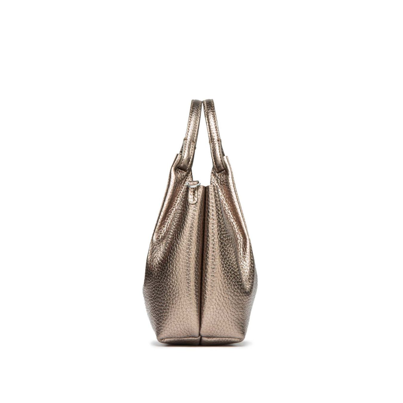 shopper DUA media in pelle grigia 