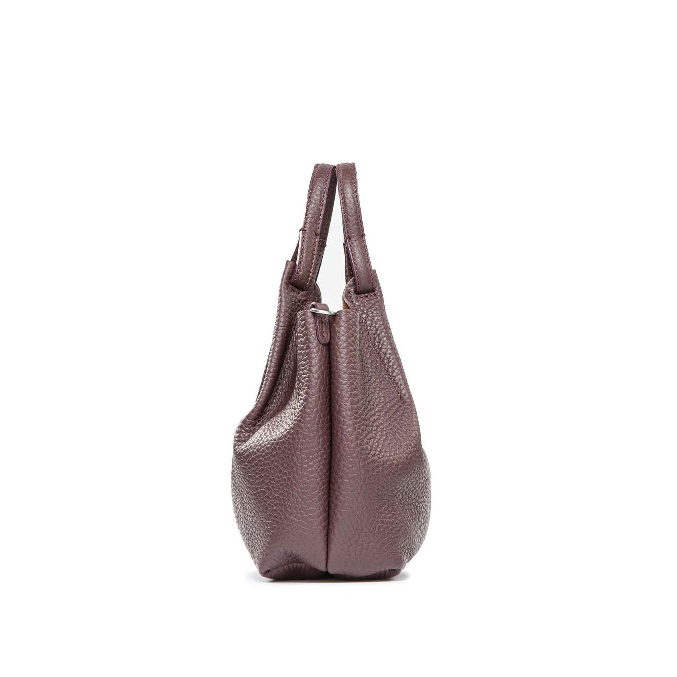 shopper DUA media in pelle plum 