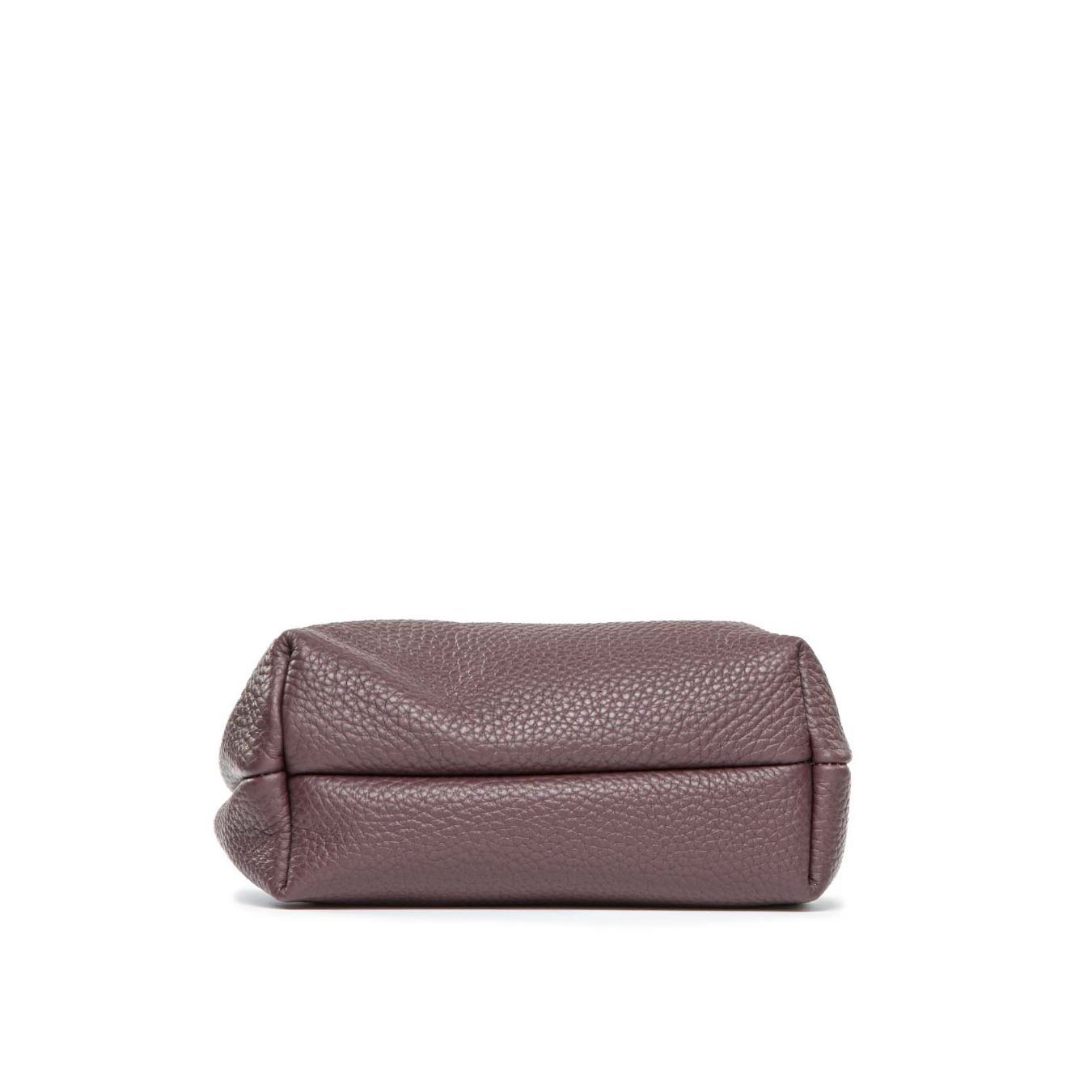shopper DUA media in pelle plum 