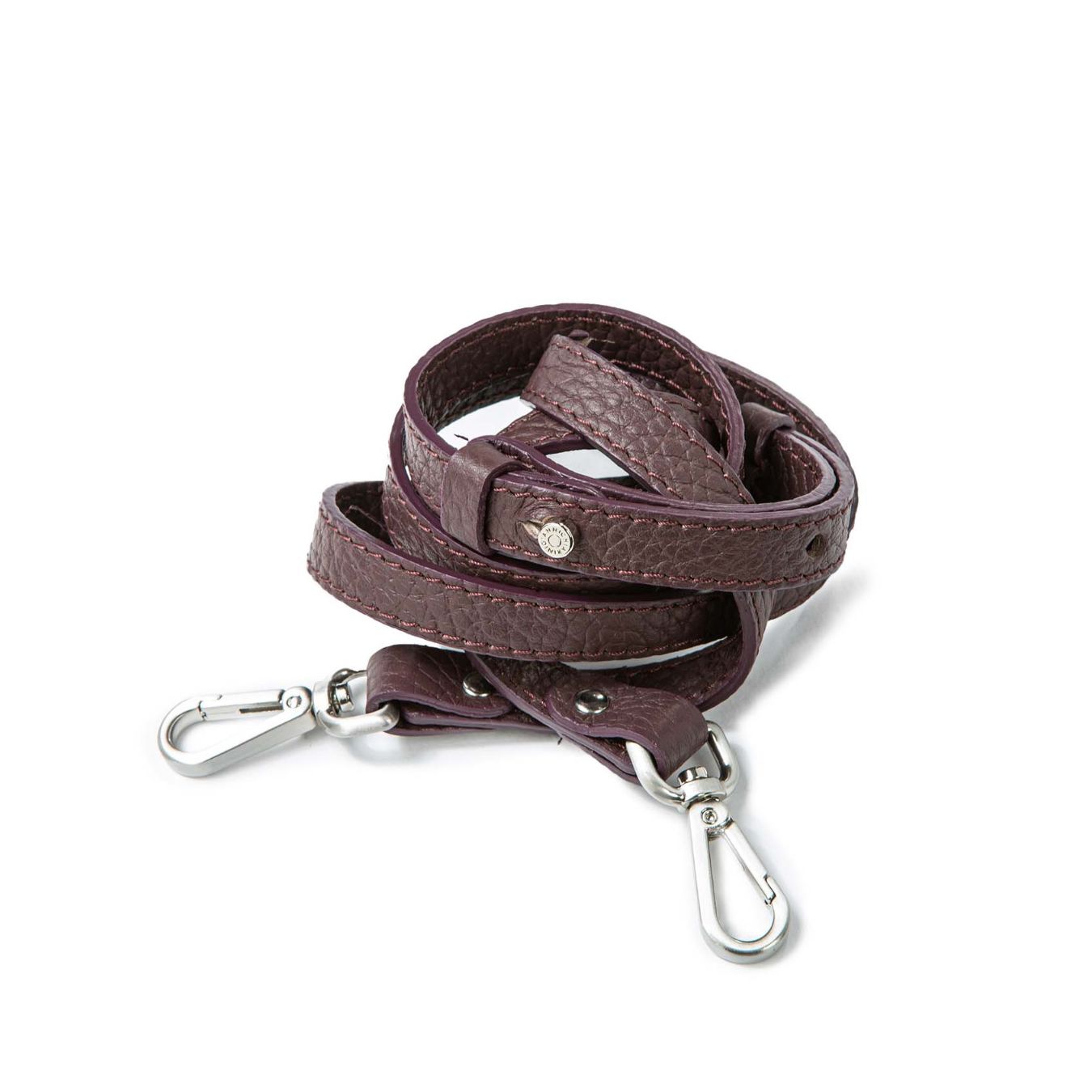 shopper DUA media in pelle plum 