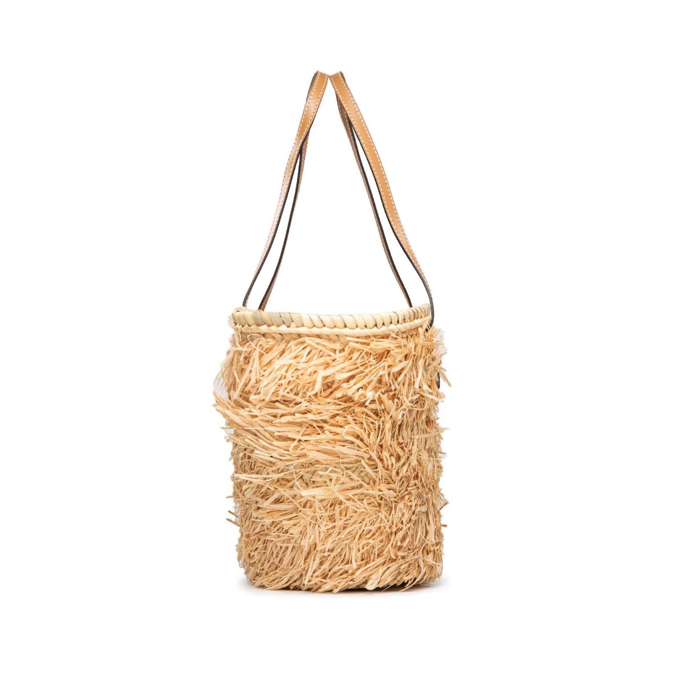 borsa in paglia intrecciata
