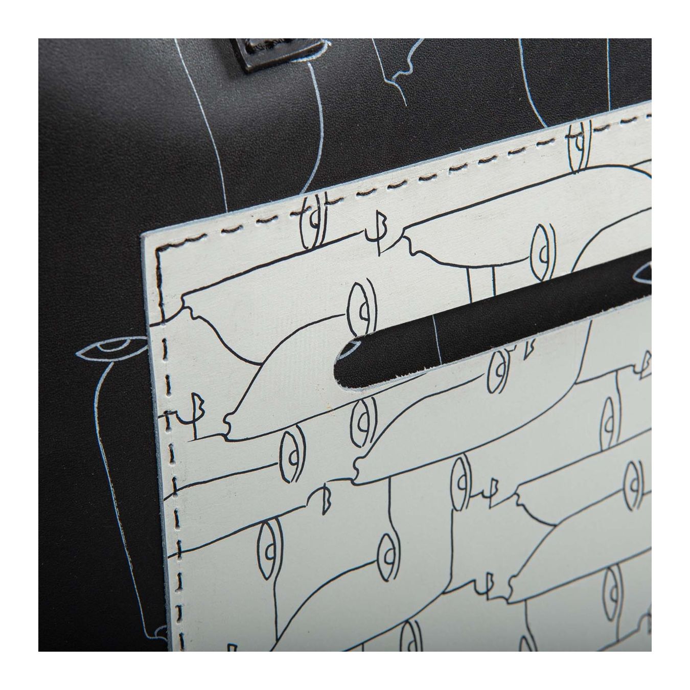 shopper GIV stampe nera dietro