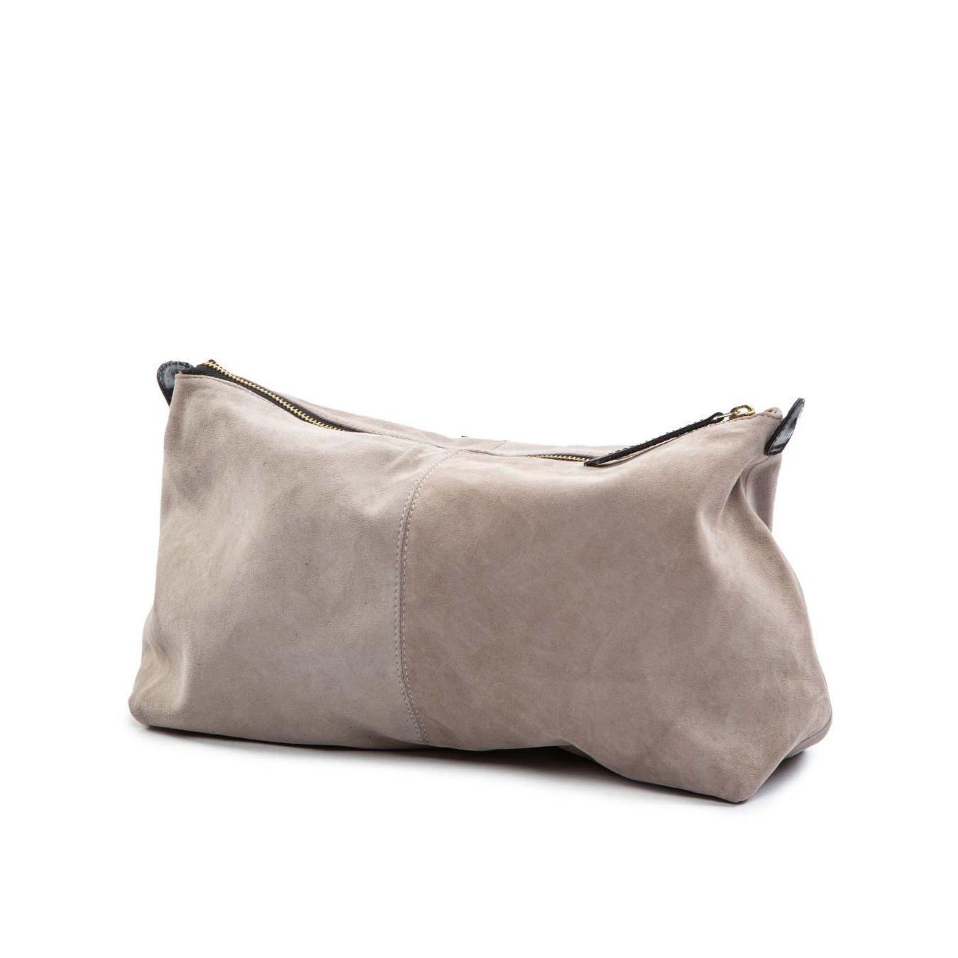 shopper intreccio largo in pelle nera sacchetto interno