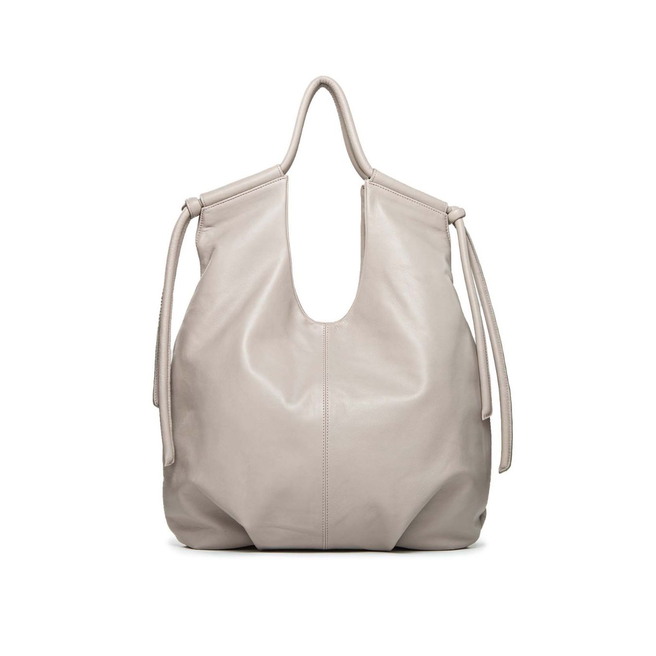 shopper KAREN in pelle grigia 