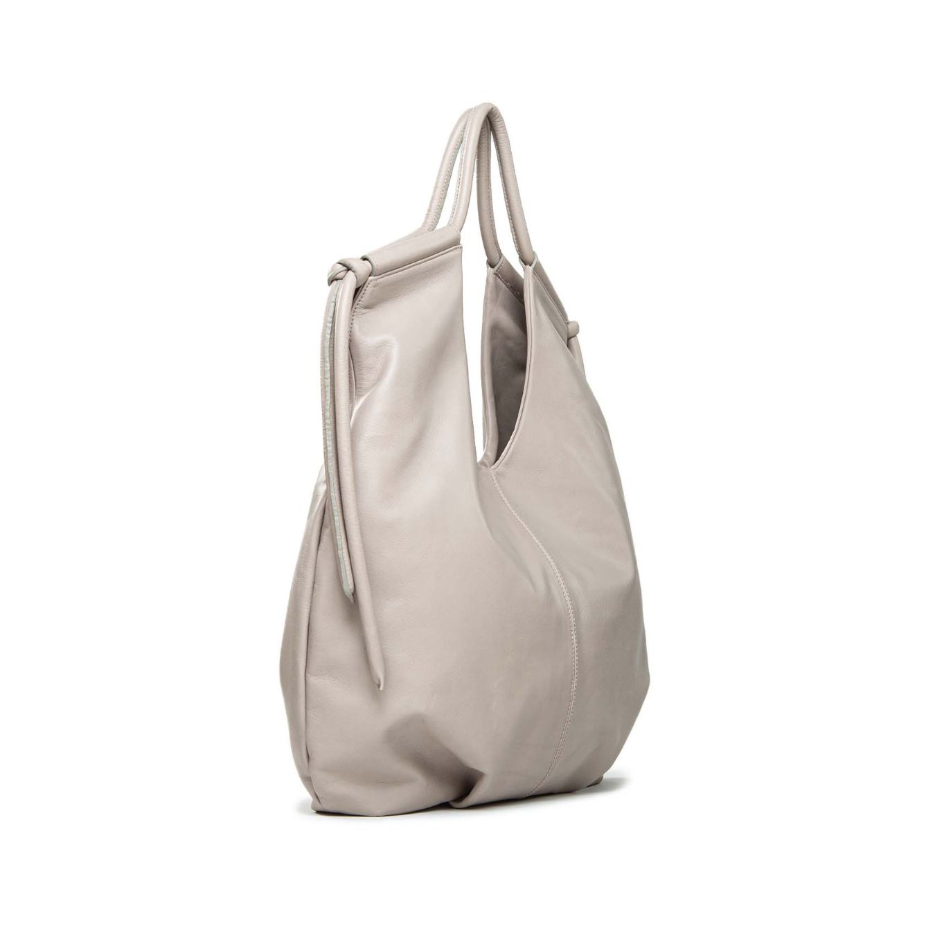 shopper KAREN in pelle grigia 