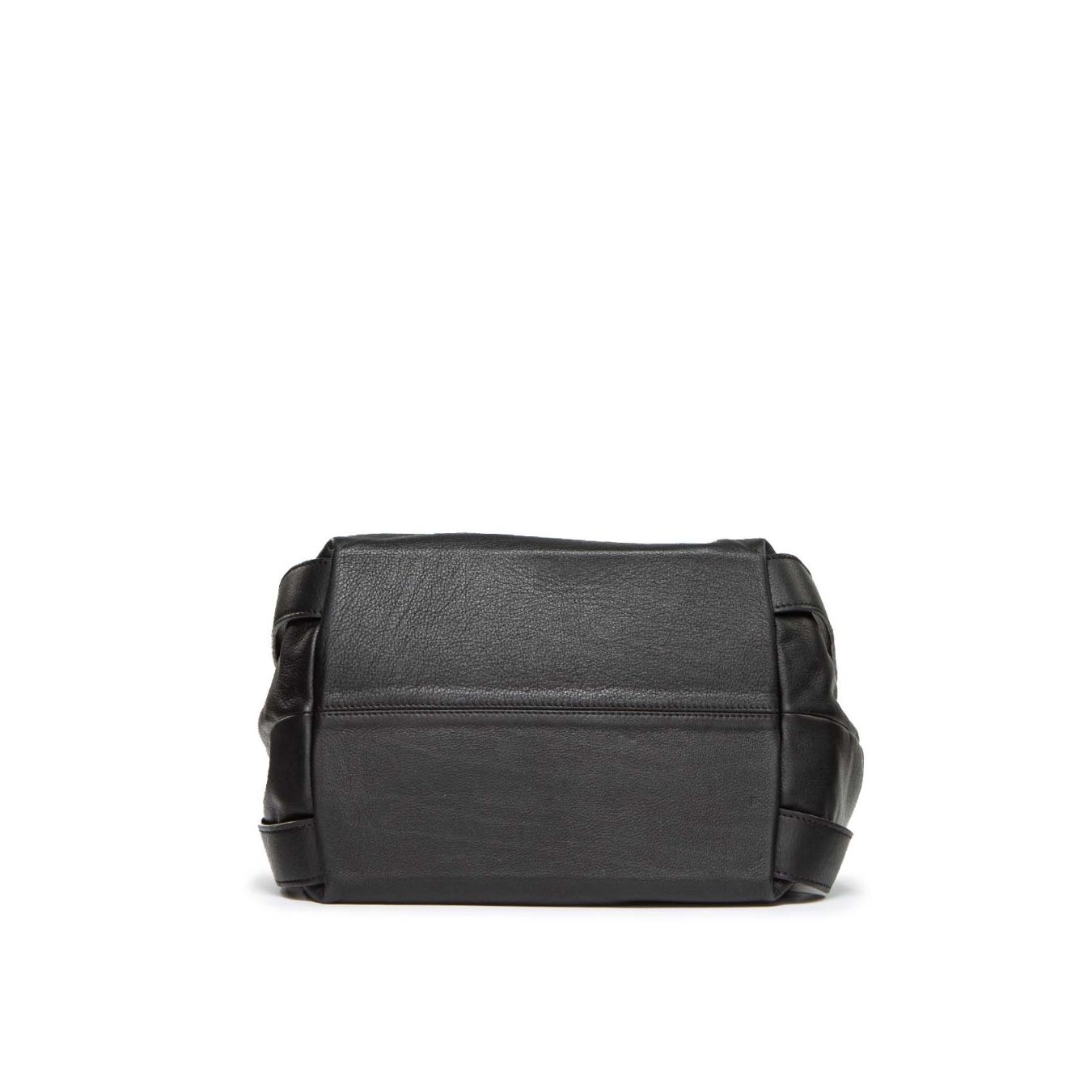 shopper LAYLA in pelle nera officina naif sotto