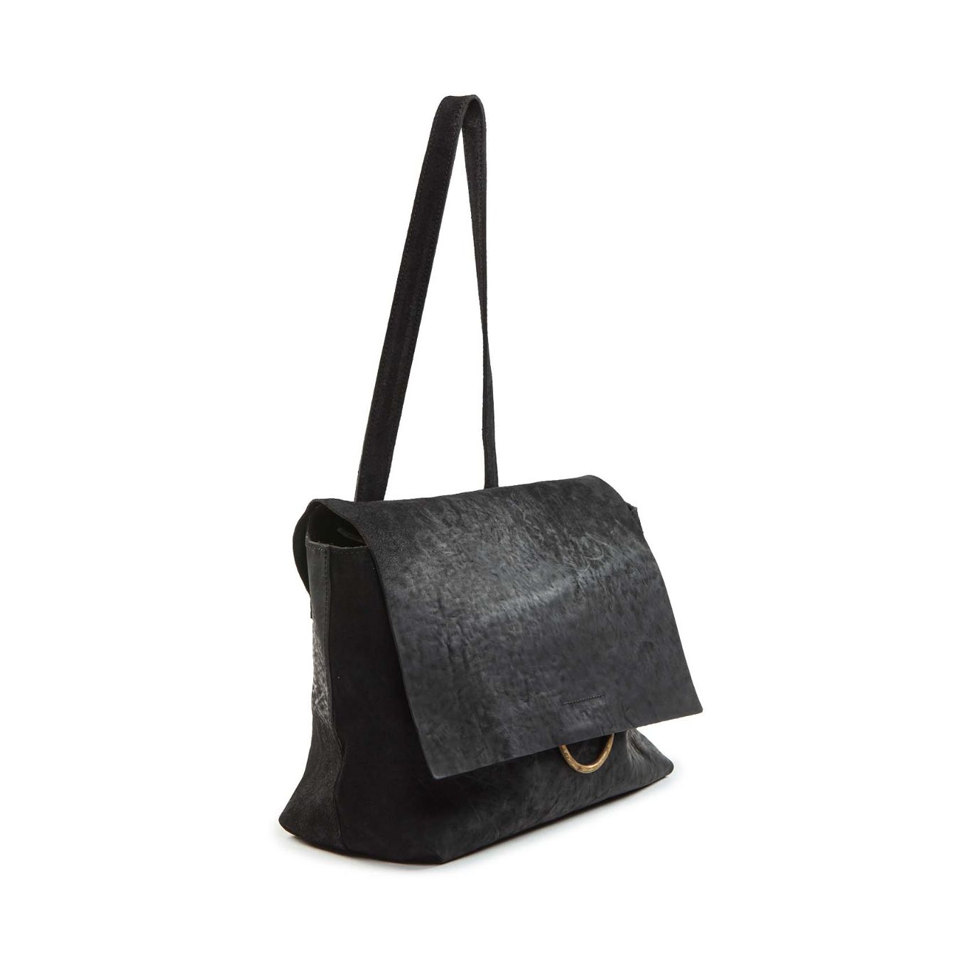 shopper LUNA SOFT nera lato