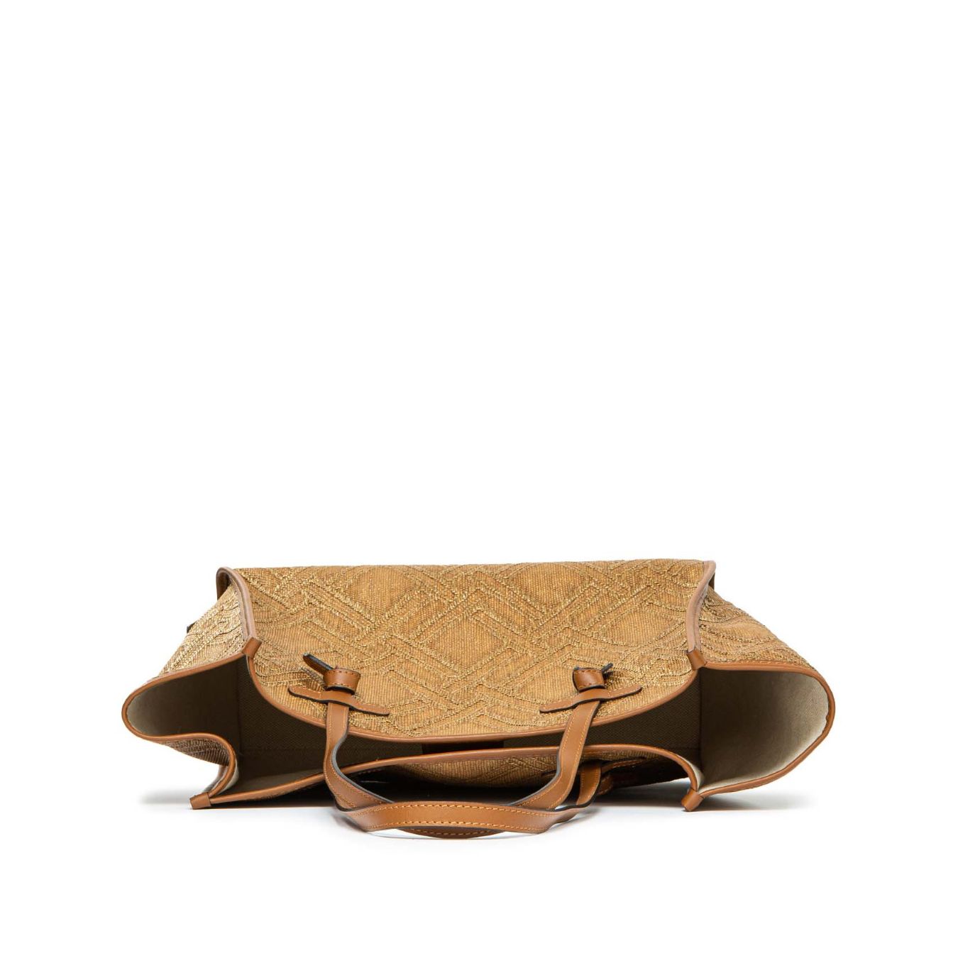 shopper MARCELLA in raffia bronzo 