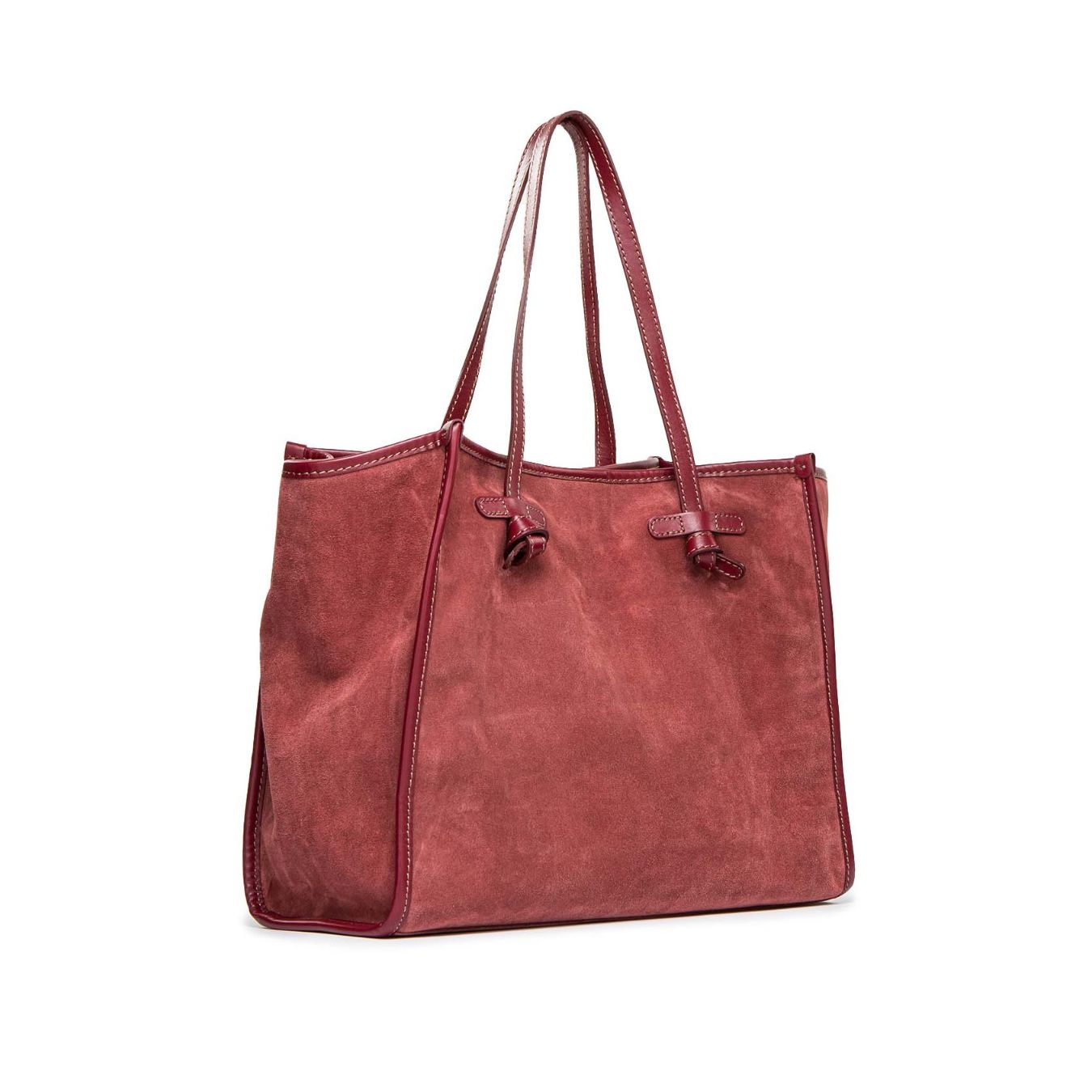 shopper MARCELLA in camoscio bordeaux 