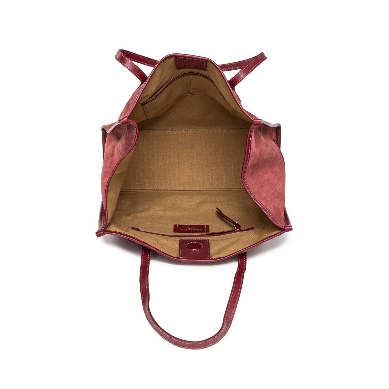 shopper MARCELLA in camoscio bordeaux 