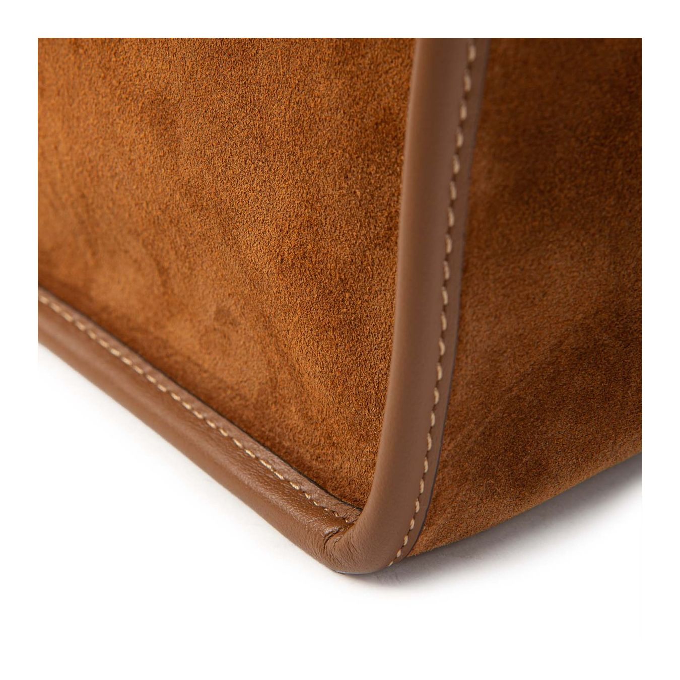 shopper MARCELLA camoscio cognac dettaglio
