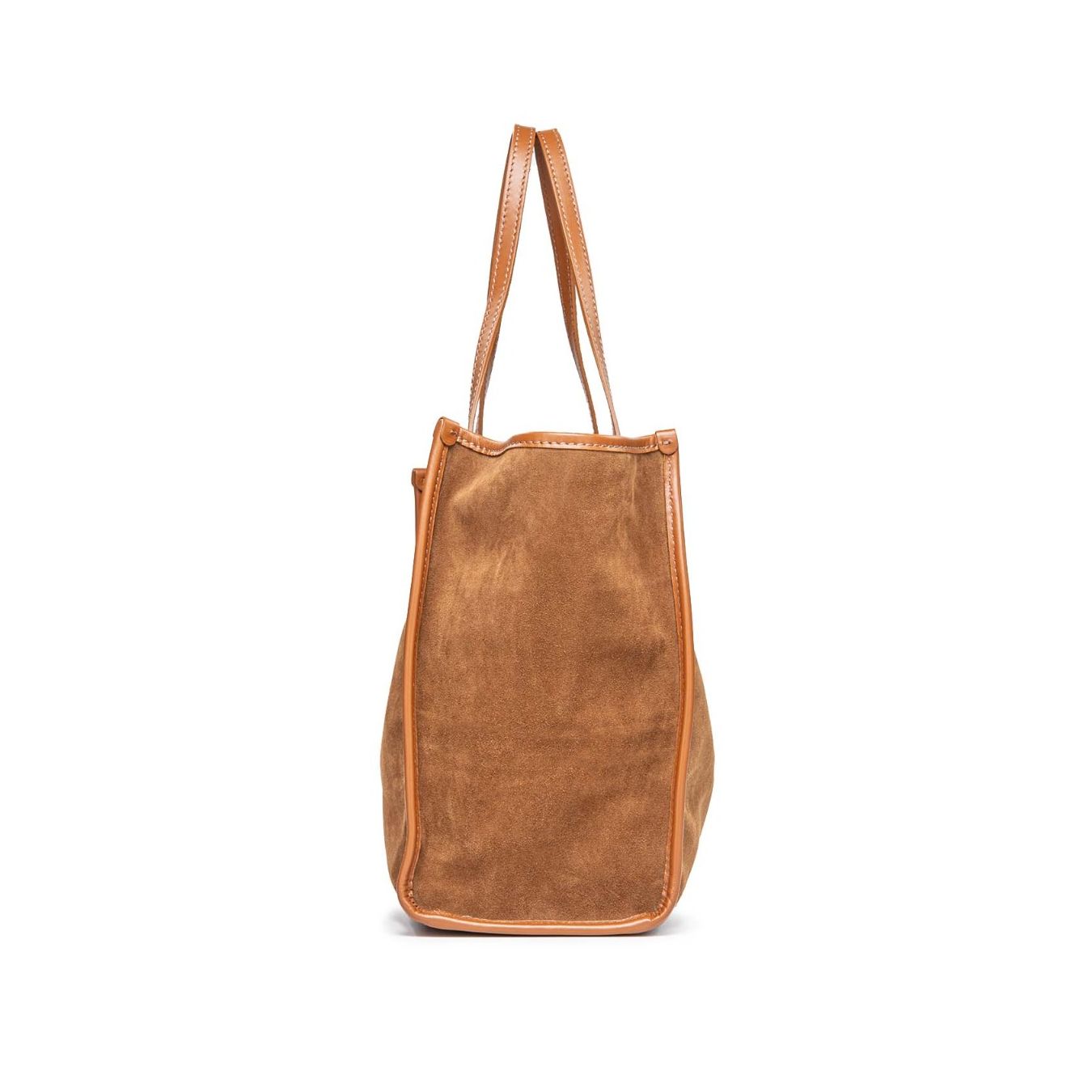 shopping bag camoscio marrone chiarini