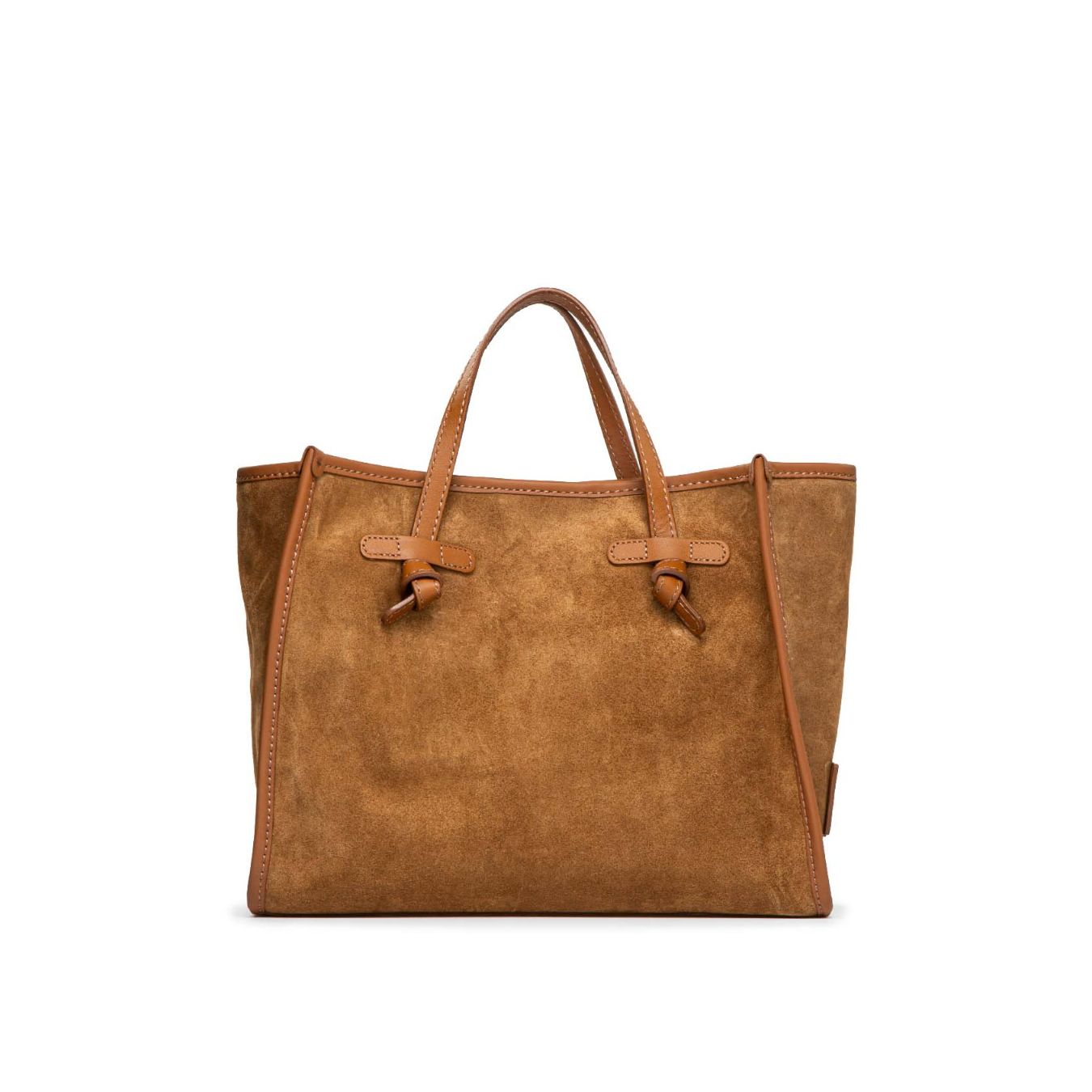 shopper MARCELLA media in camoscio cuoio 