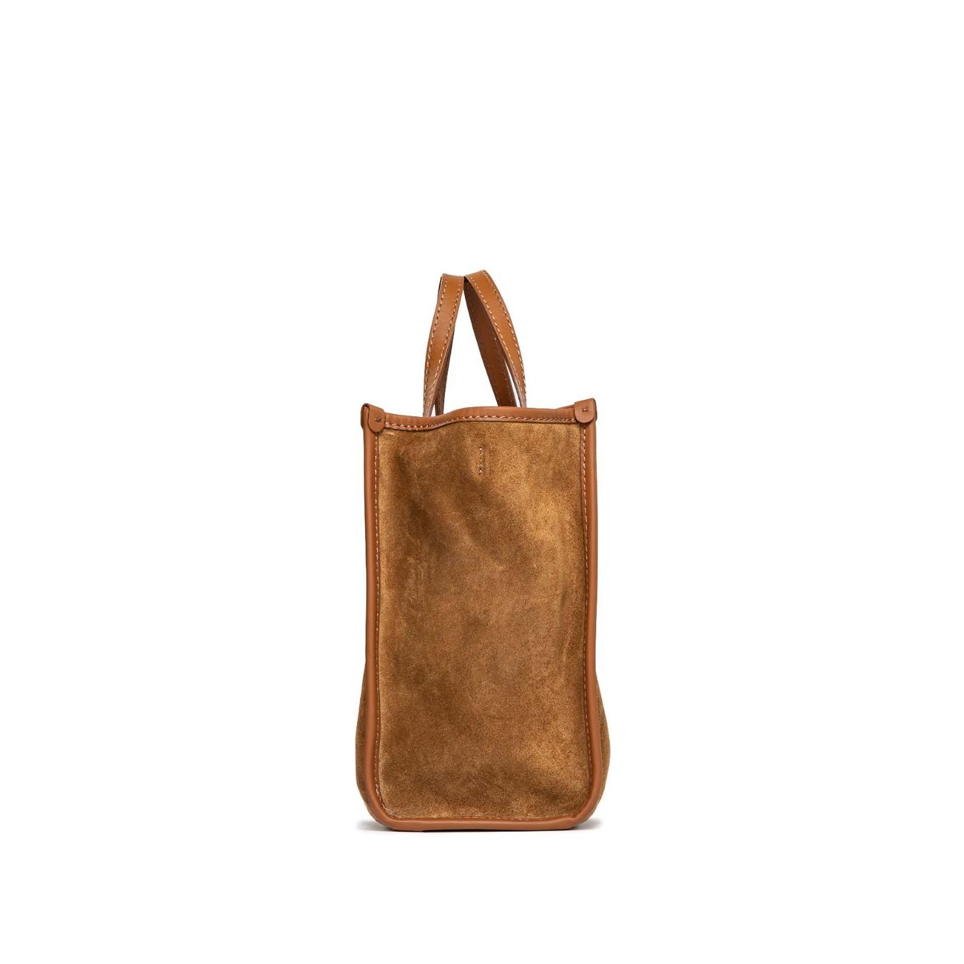 shopper MARCELLA media in camoscio cuoio 