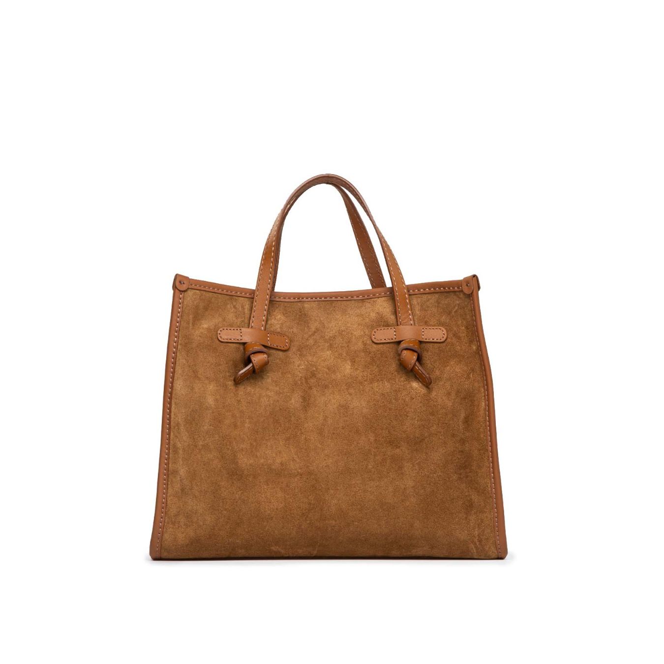 shopper MARCELLA media in camoscio cuoio 