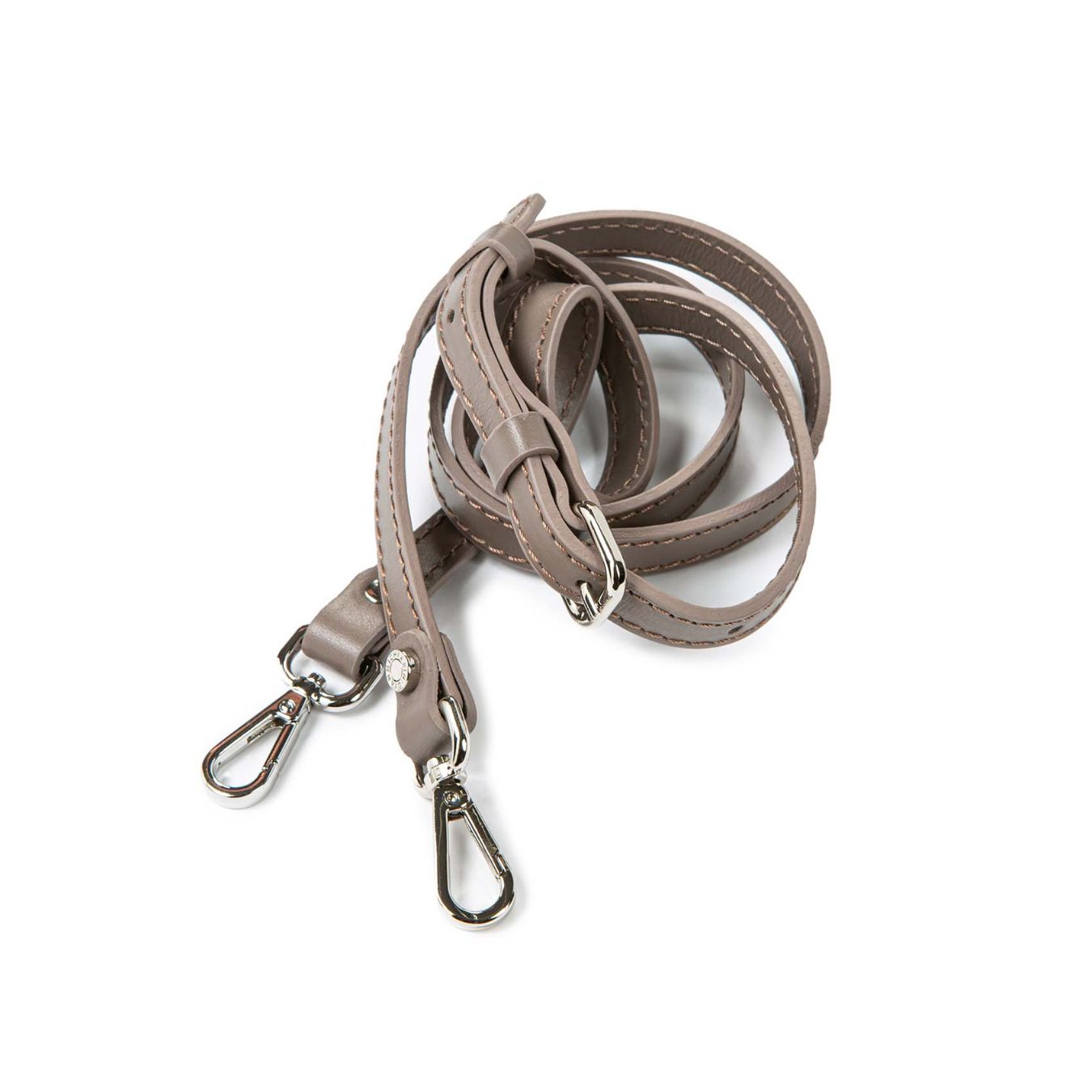 tracolla in pelle colore grigio