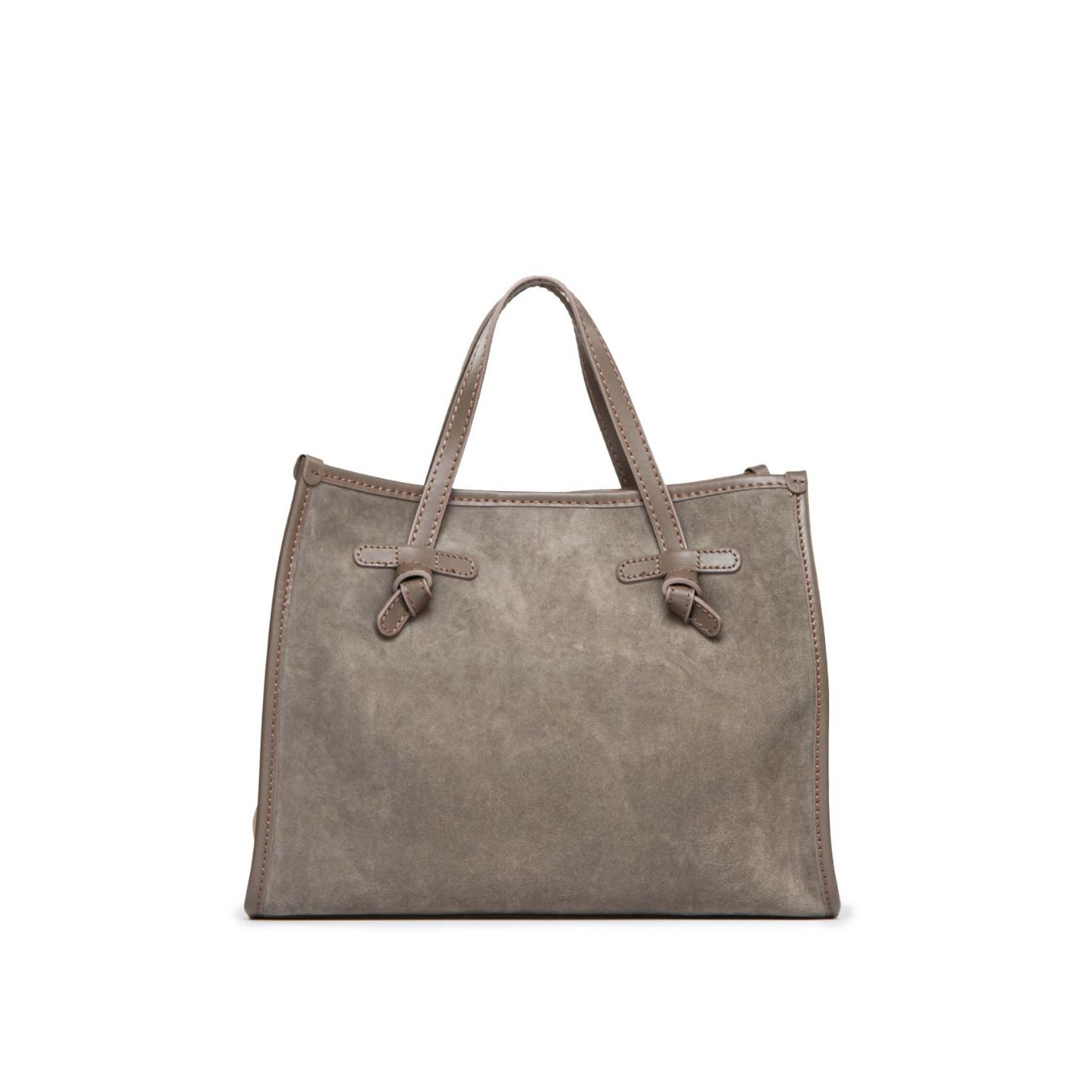 shopper MARCELLA media in camoscio grigio 