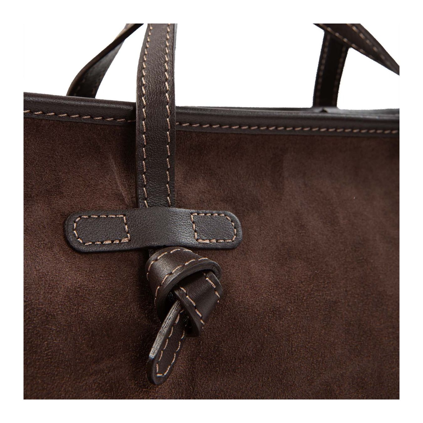  shopper MARCELLA media in camoscio espresso manico