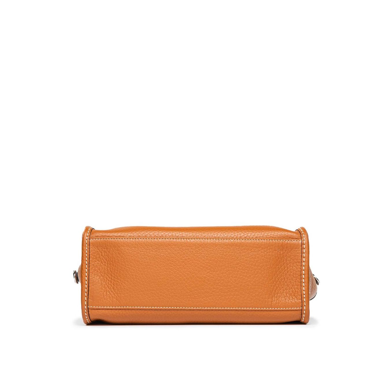 shopper MARCELLA media in pelle cuoio sotto