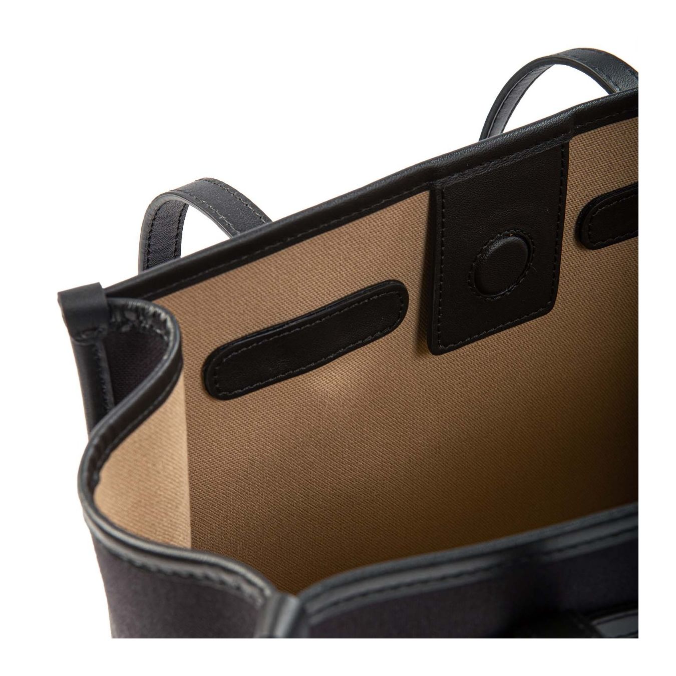 shopper MARCELLA media in tessuto nero interno