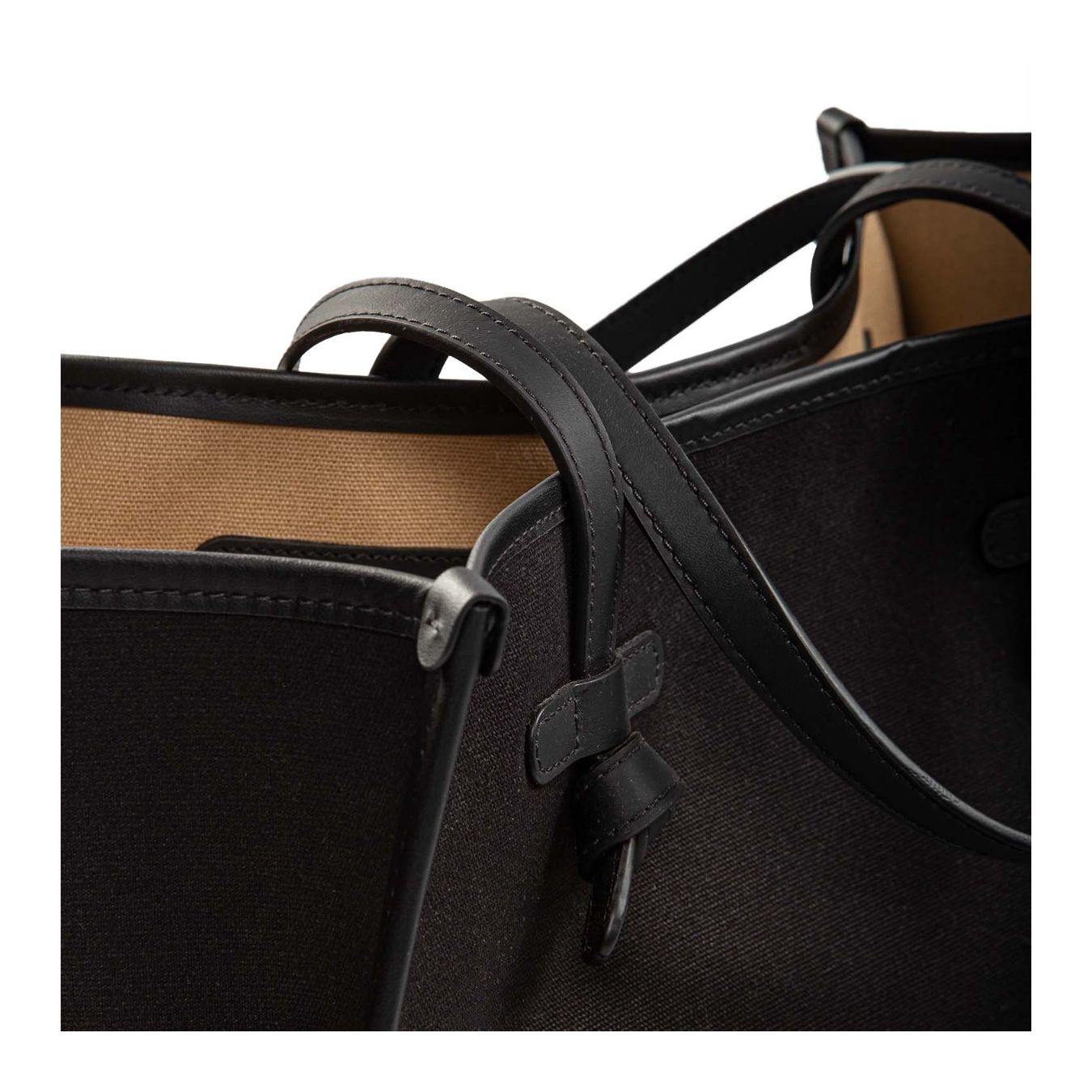 shopper marcella nera manici