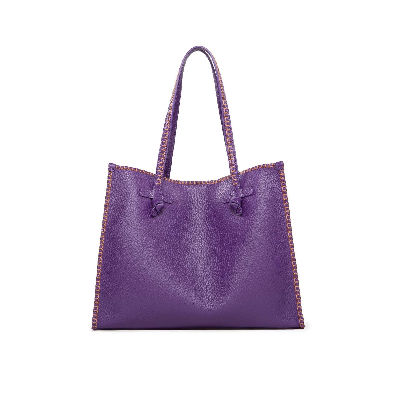 shopping bag impunture cuoio gianni chiarini