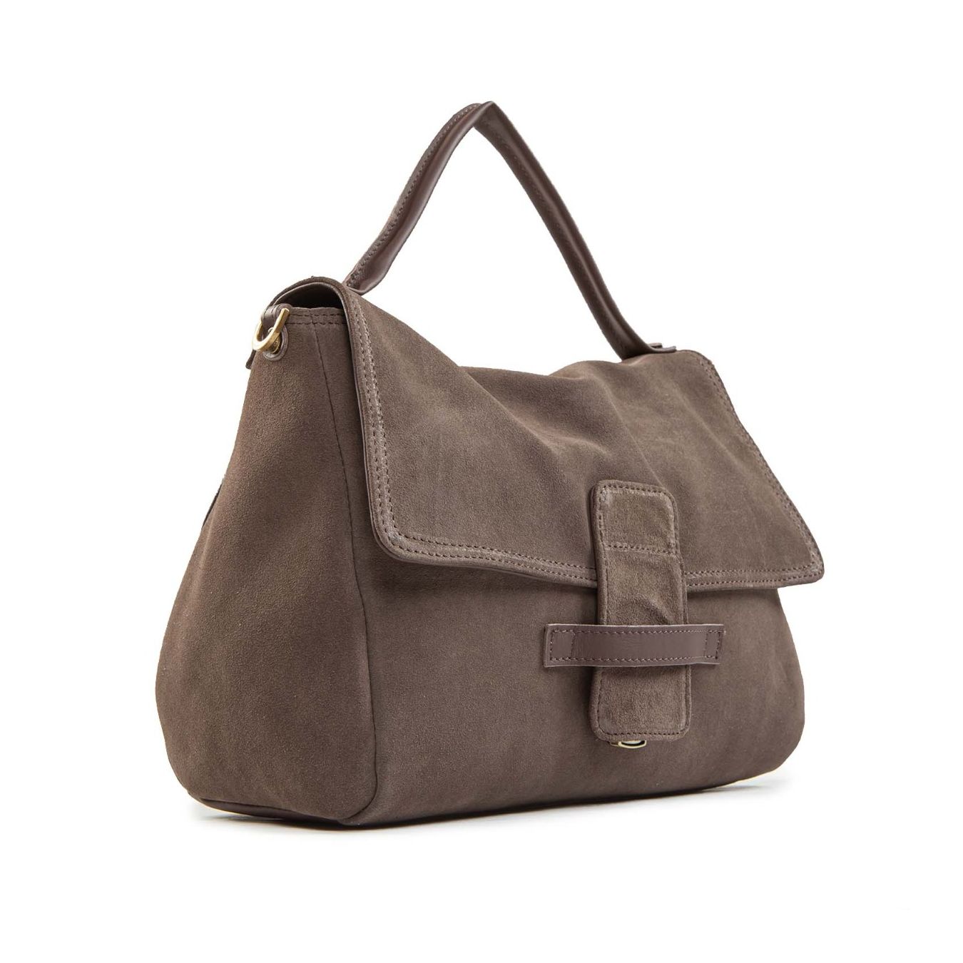 shopper MARIA con patta testa di moro lato
