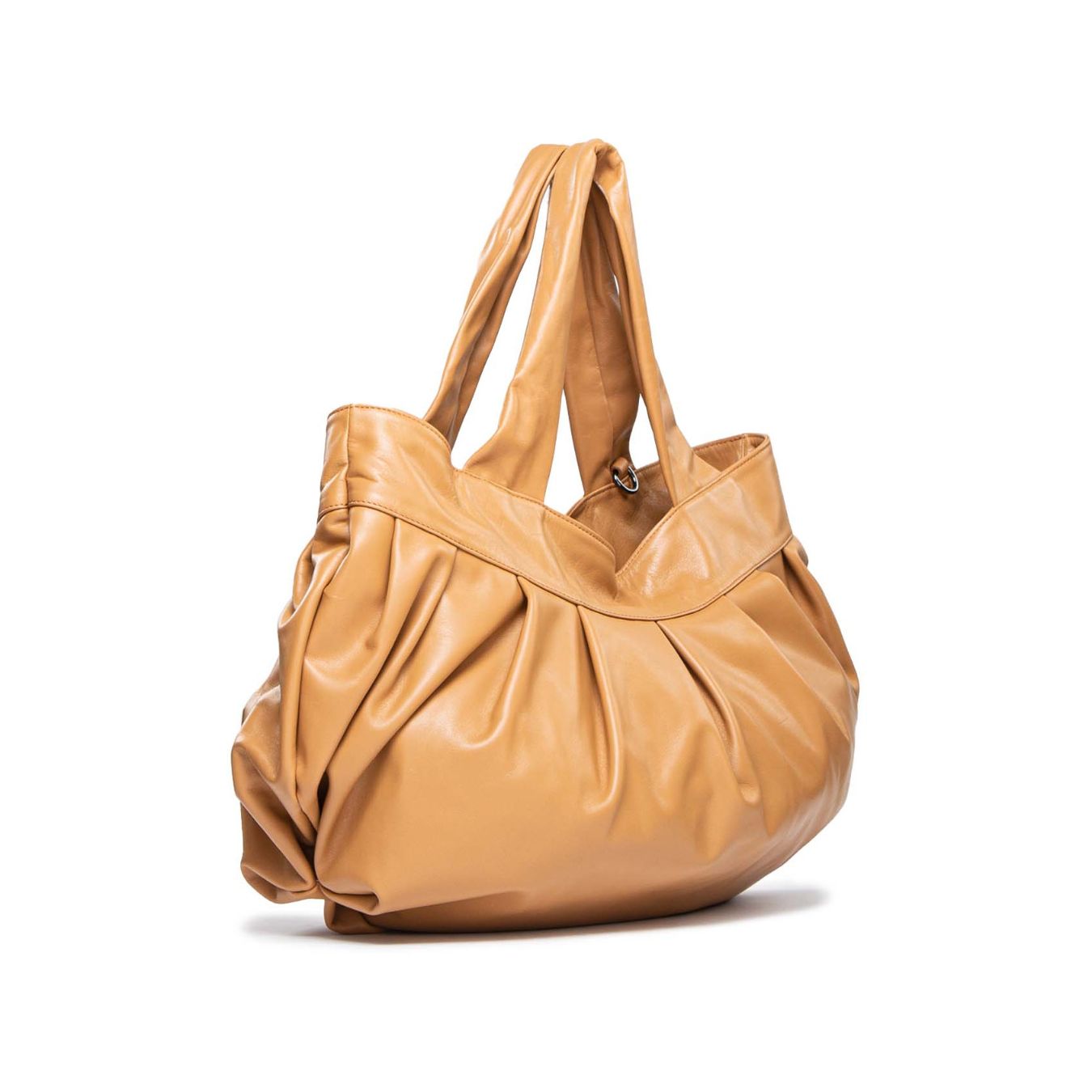 shopper MIA in pelle mandorla 