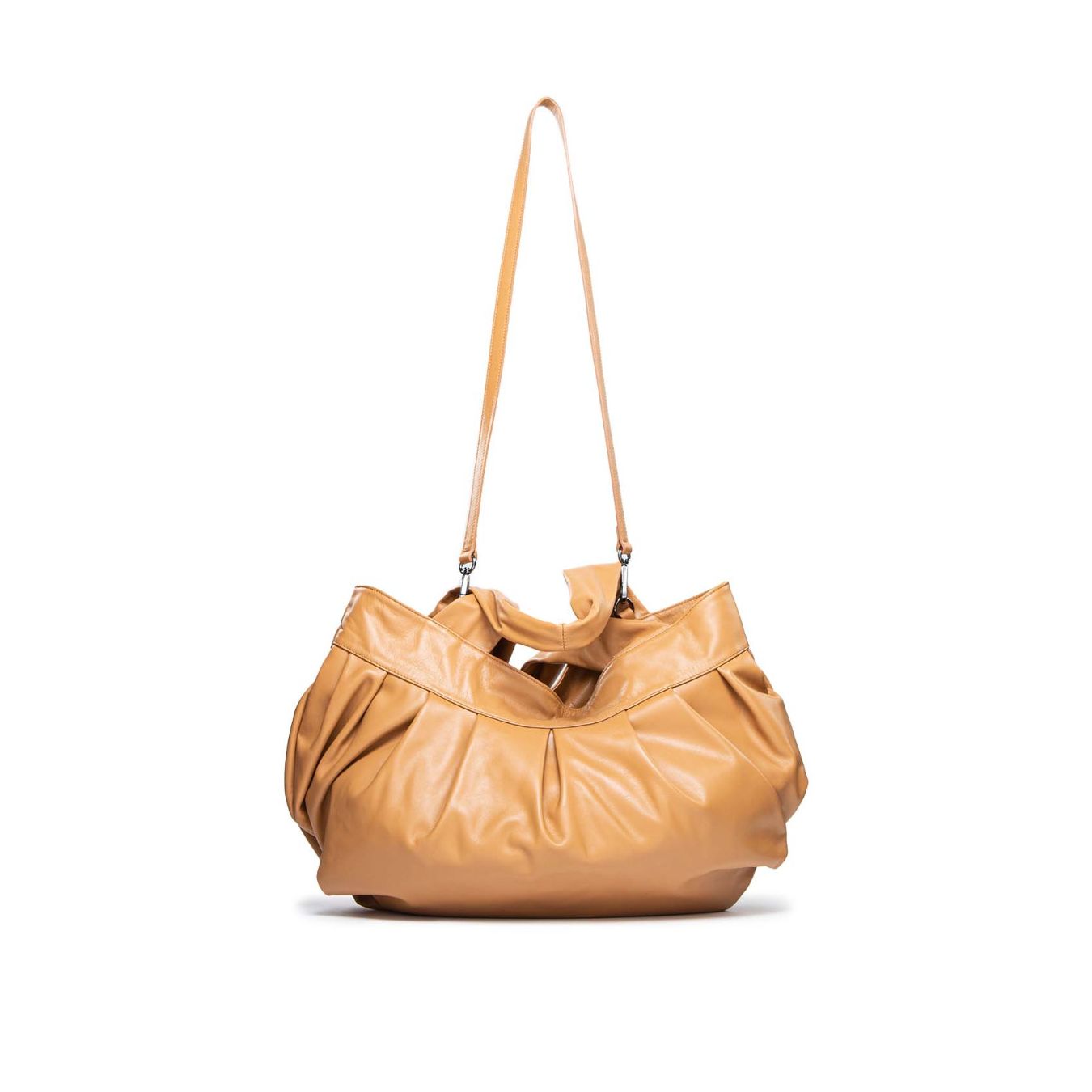 shopper MIA in pelle mandorla 