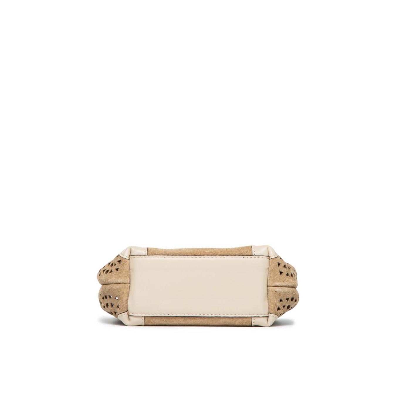 shopper mini DUA in camoscio forato sotto