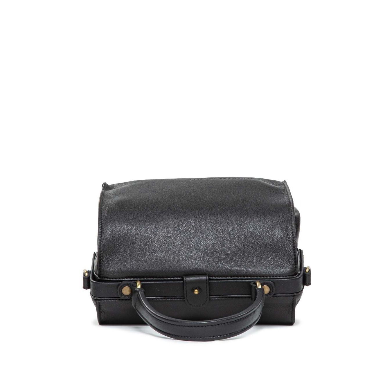 borsa in pelle nera