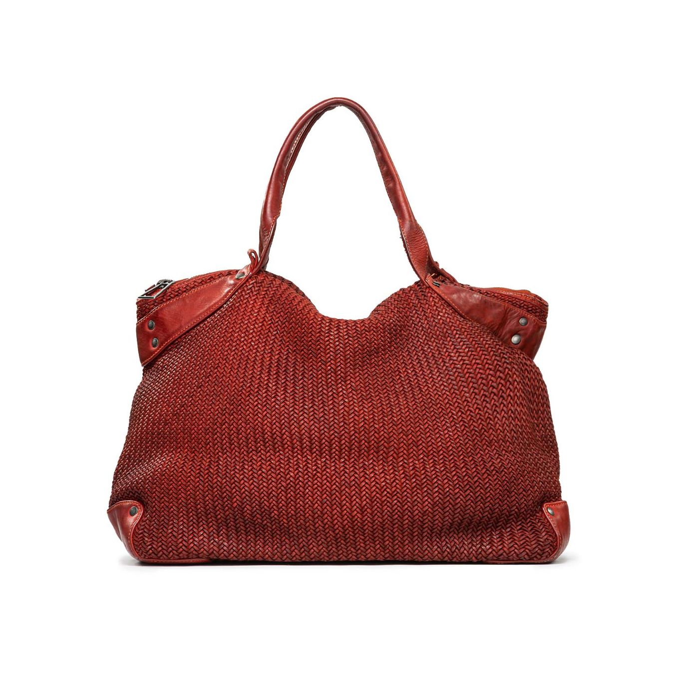shopper CORALINE in pelle mattone 