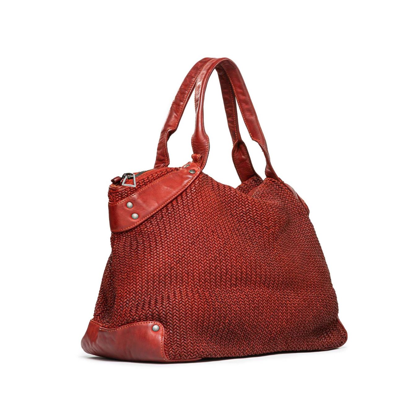 shopper CORALINE in pelle mattone 