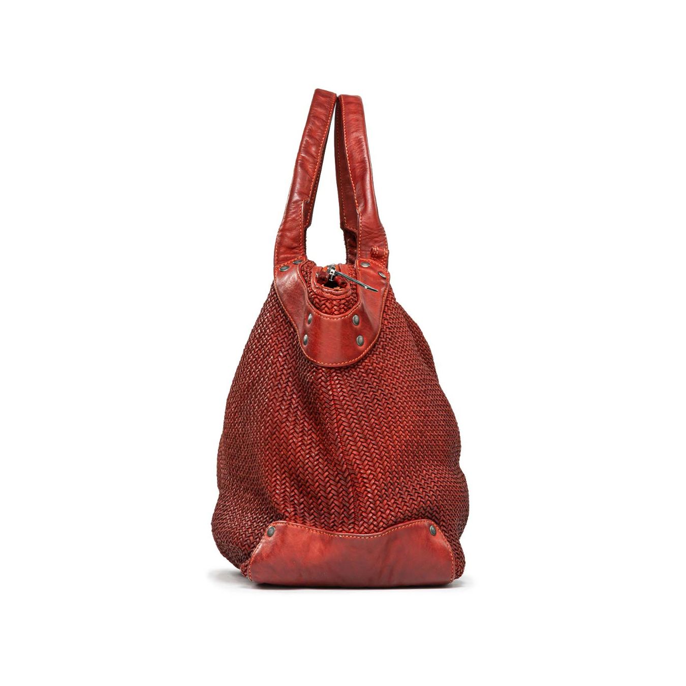 shopper CORALINE in pelle mattone 