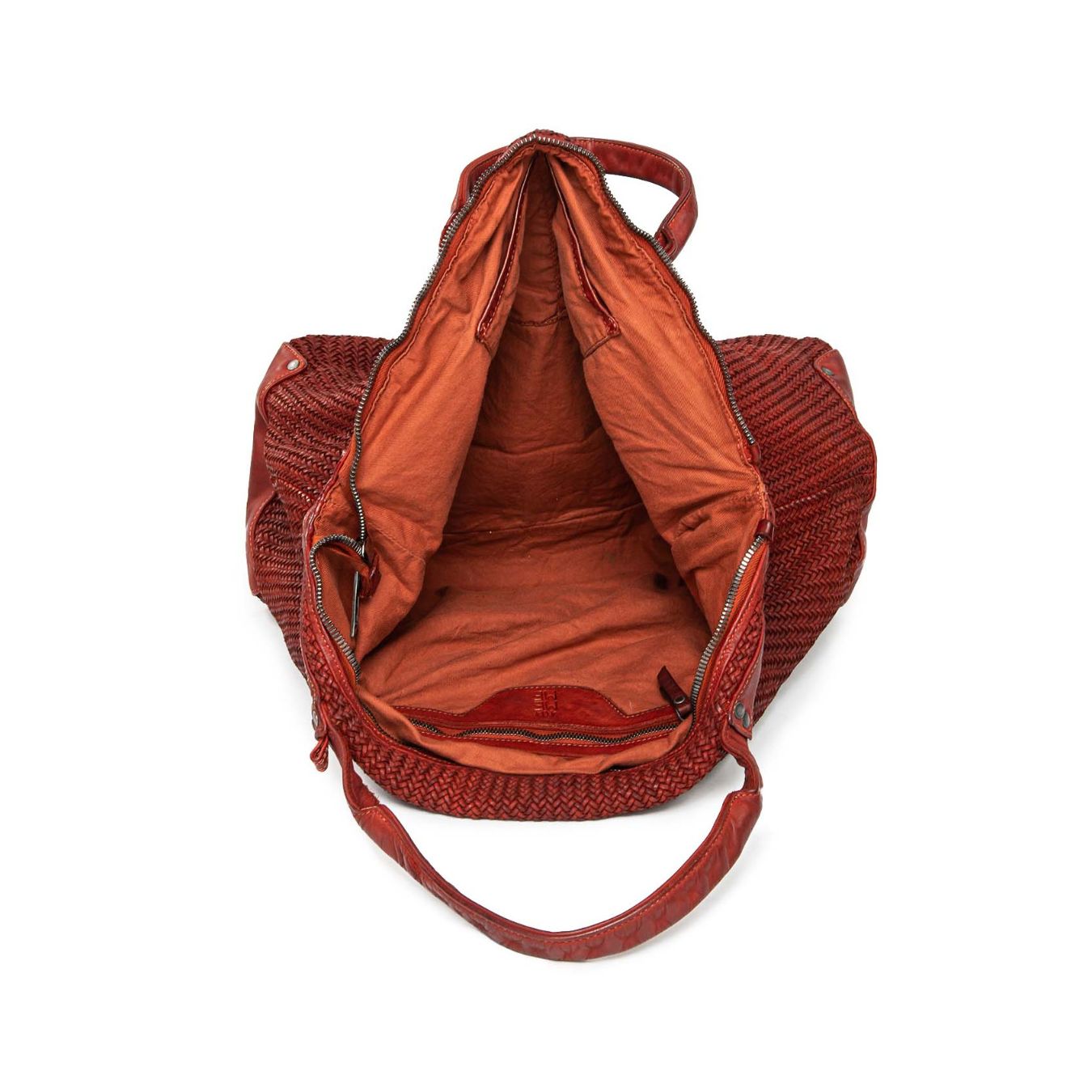 shopper CORALINE in pelle mattone 
