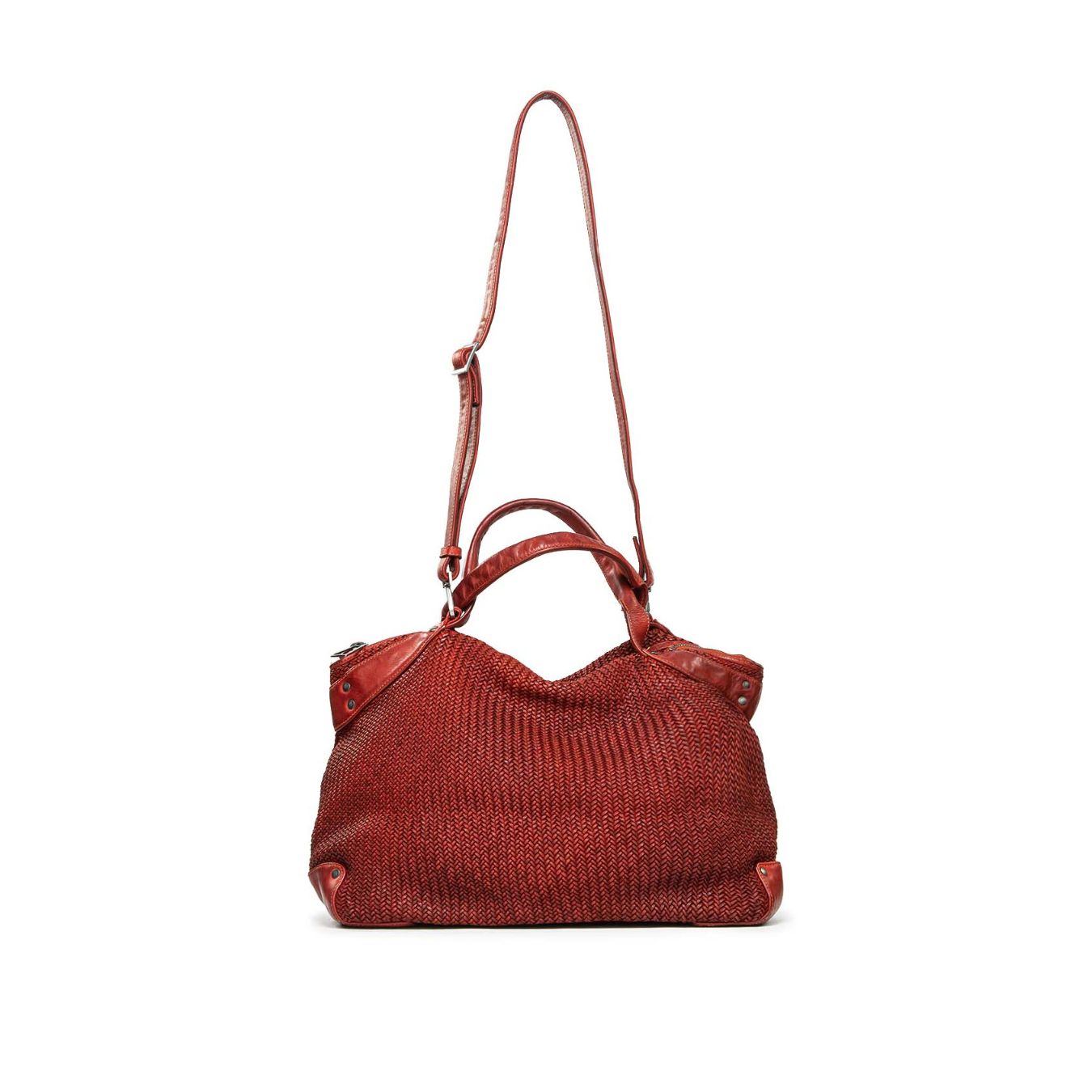shopper CORALINE in pelle mattone 