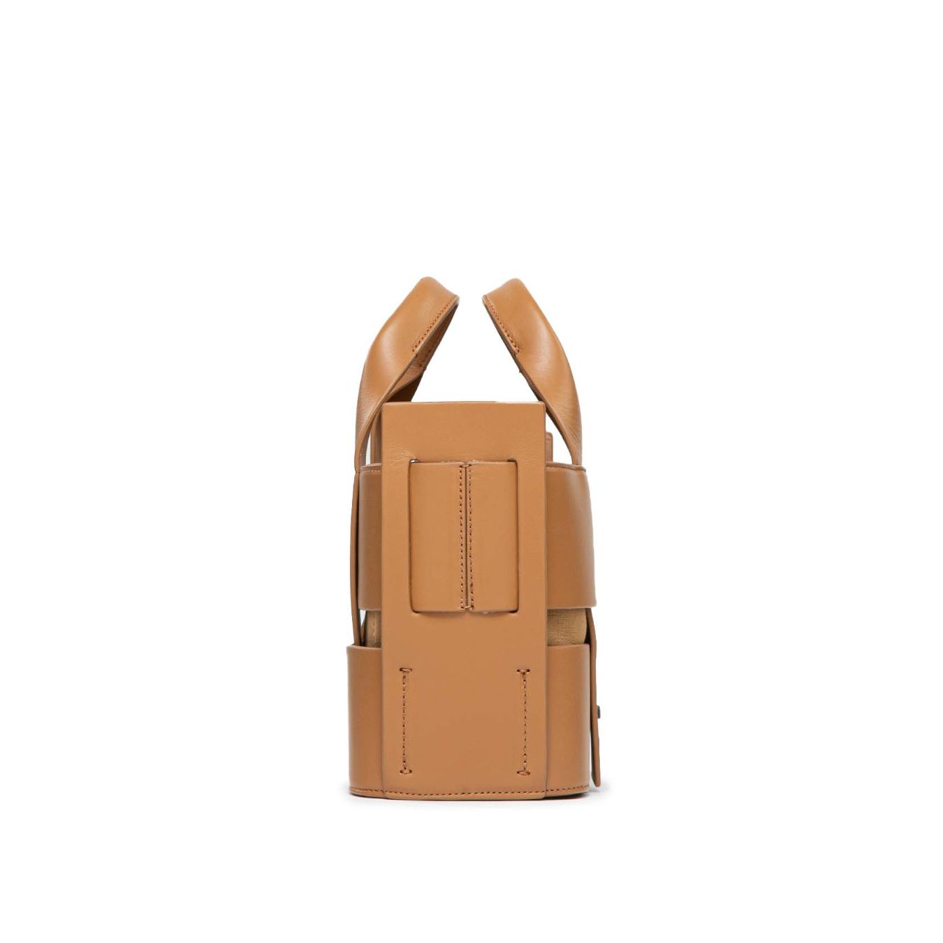 shopper in pelle cuoio con tracolla 