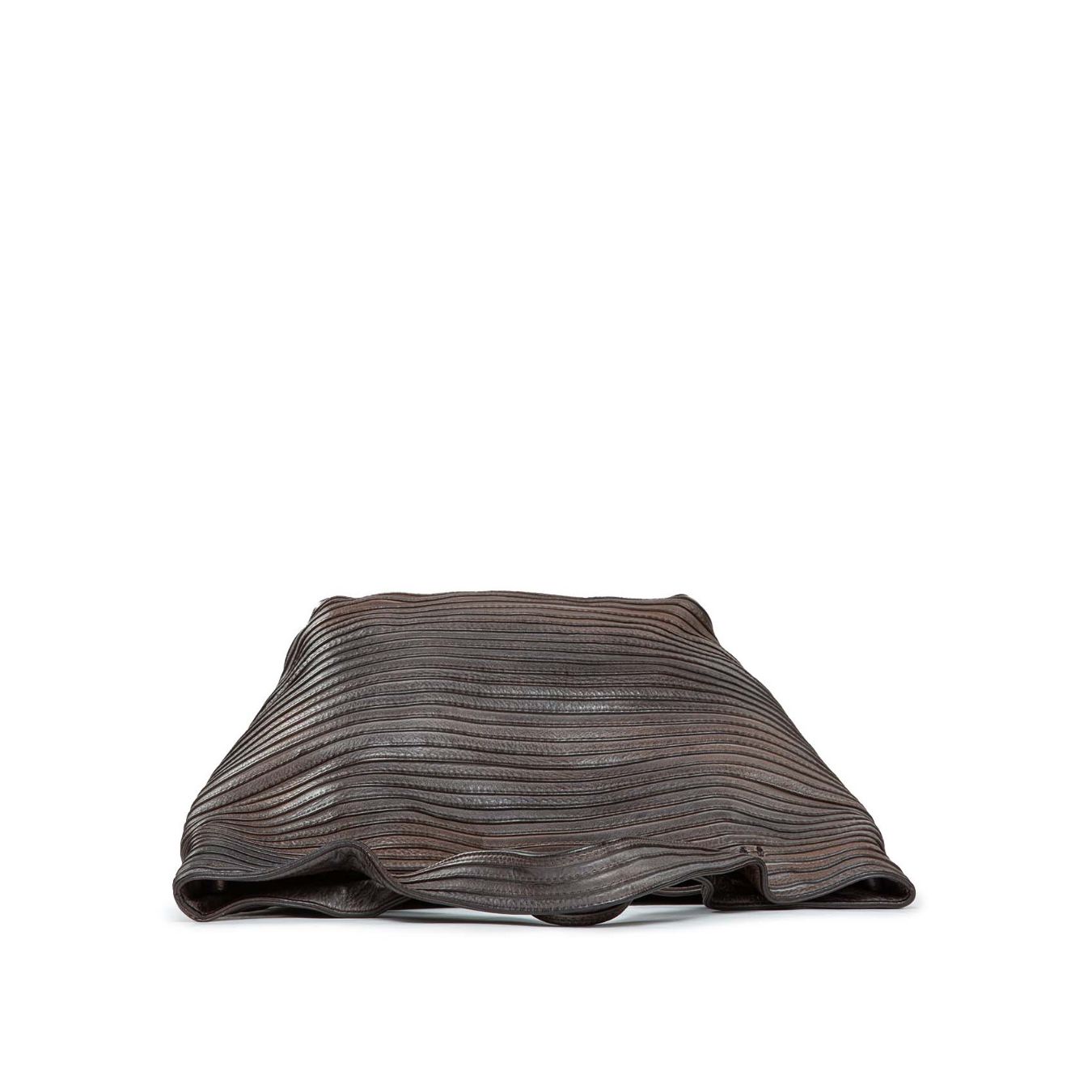 shopper in pelle extracioccolato 
