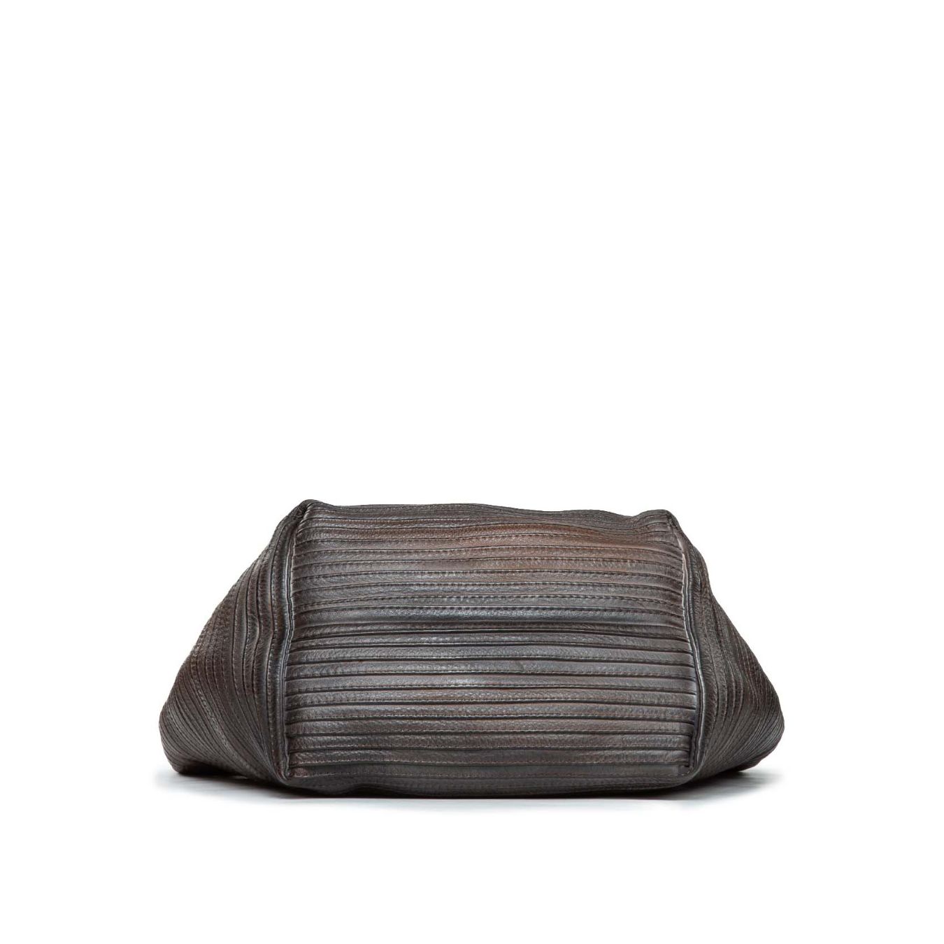shopper in pelle extracioccolato 
