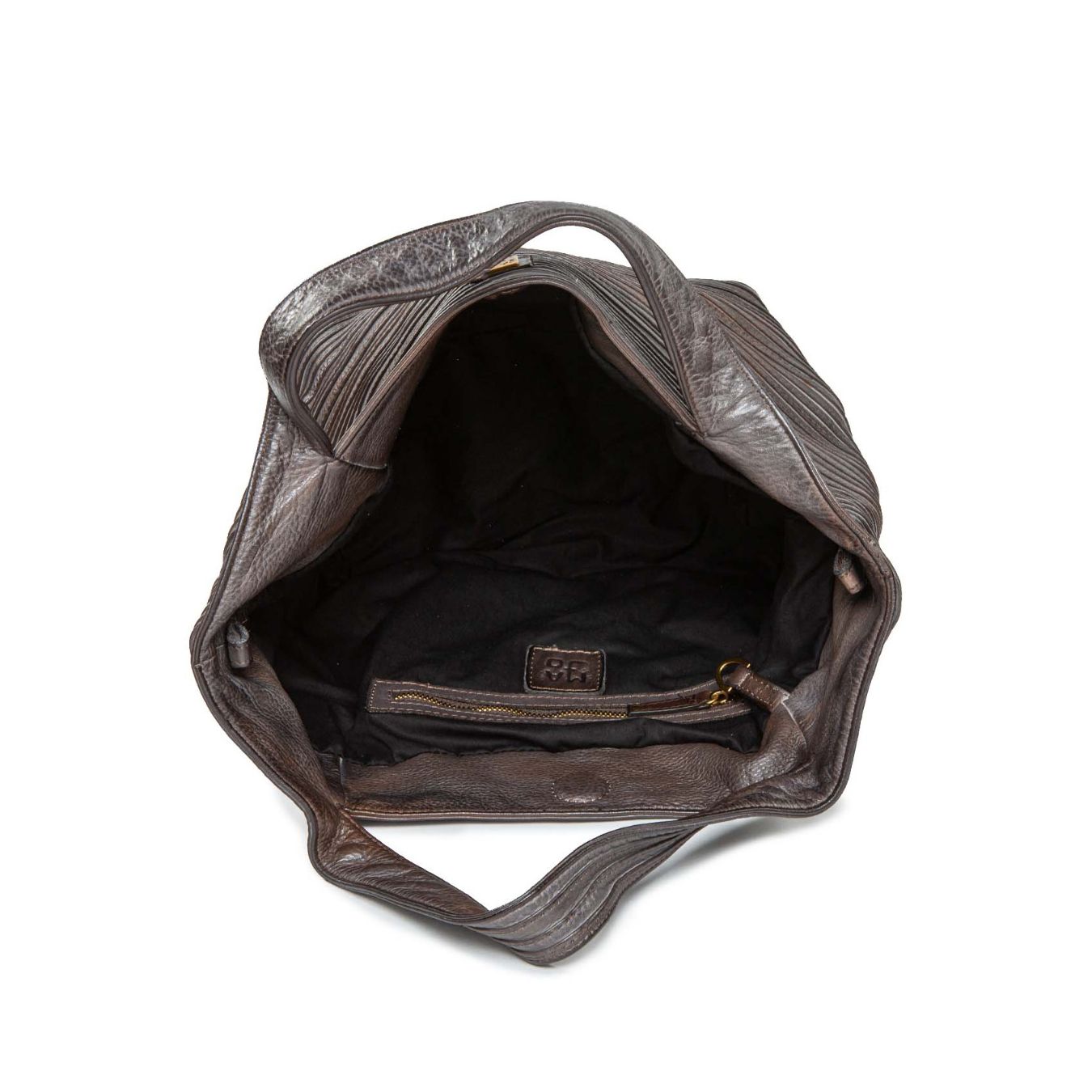 shopper in pelle extracioccolato 