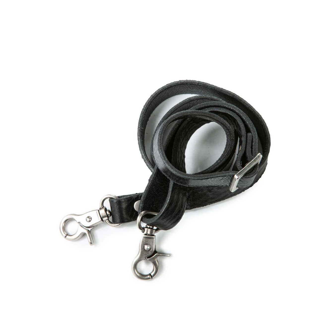 shopper con scomparti in pelle nera 