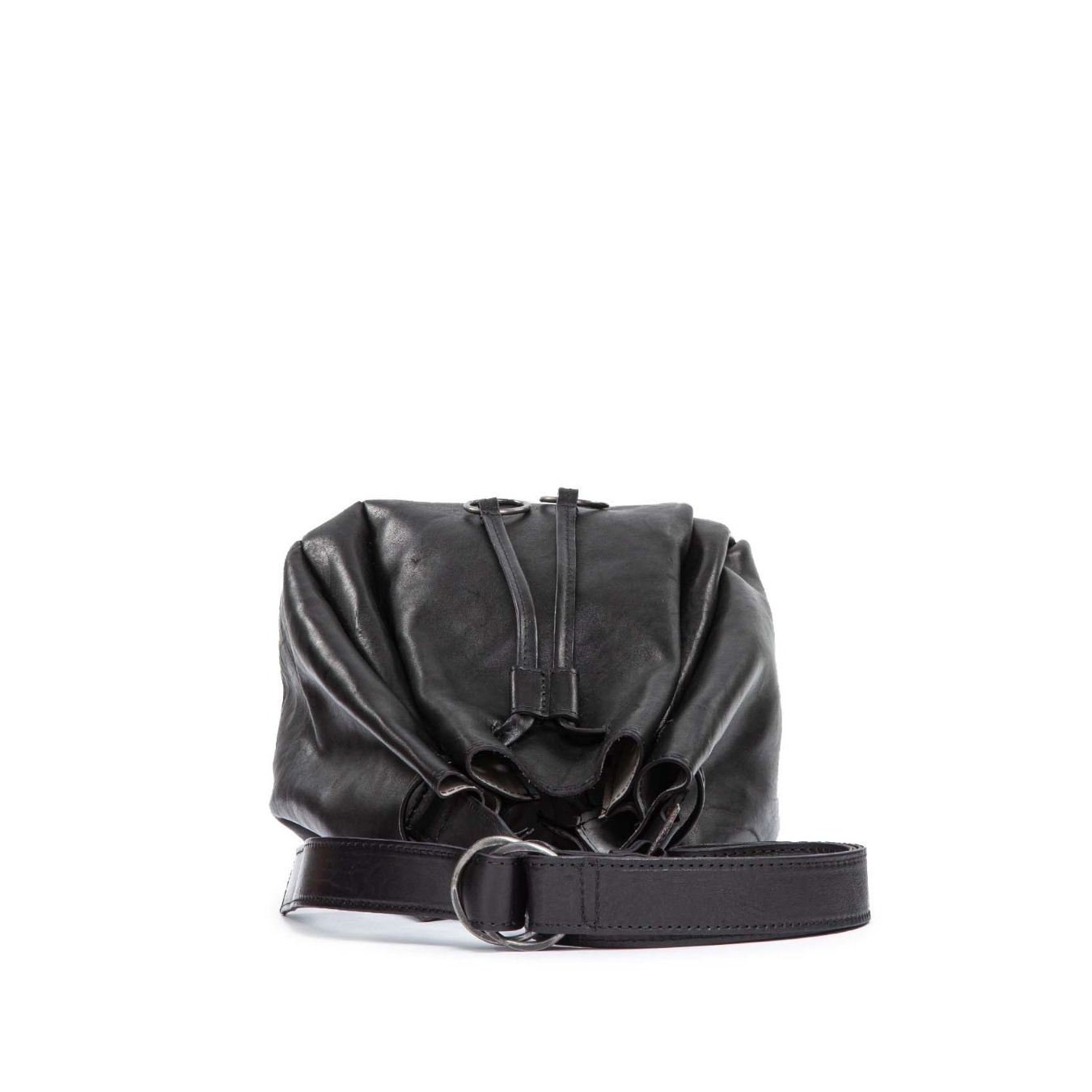 shopper in pelle nera da donna