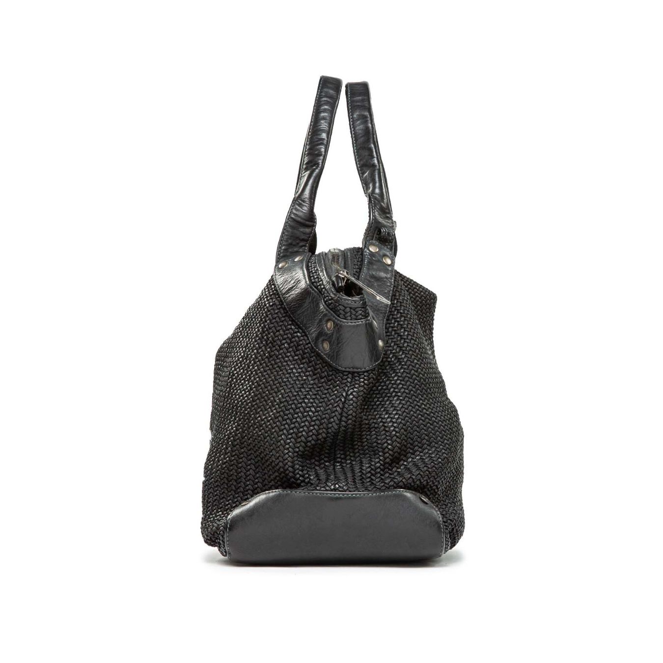 shopper CORALINE in pelle nera 