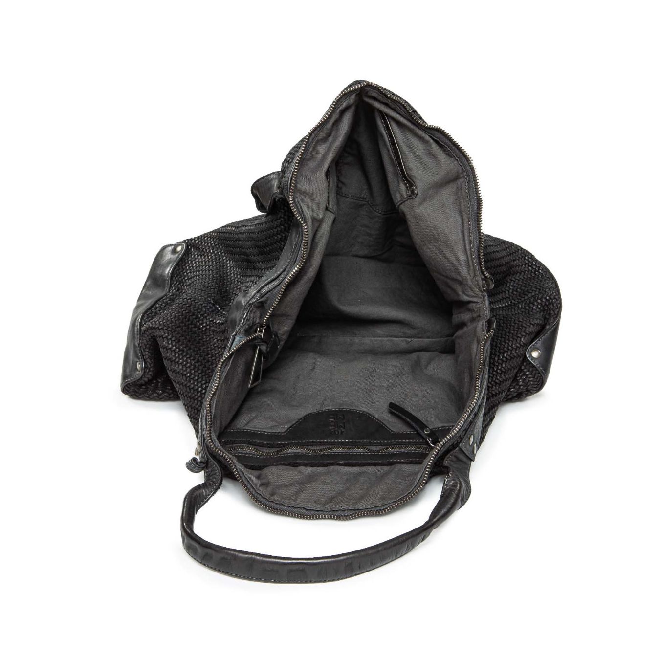 shopper CORALINE in pelle nera 